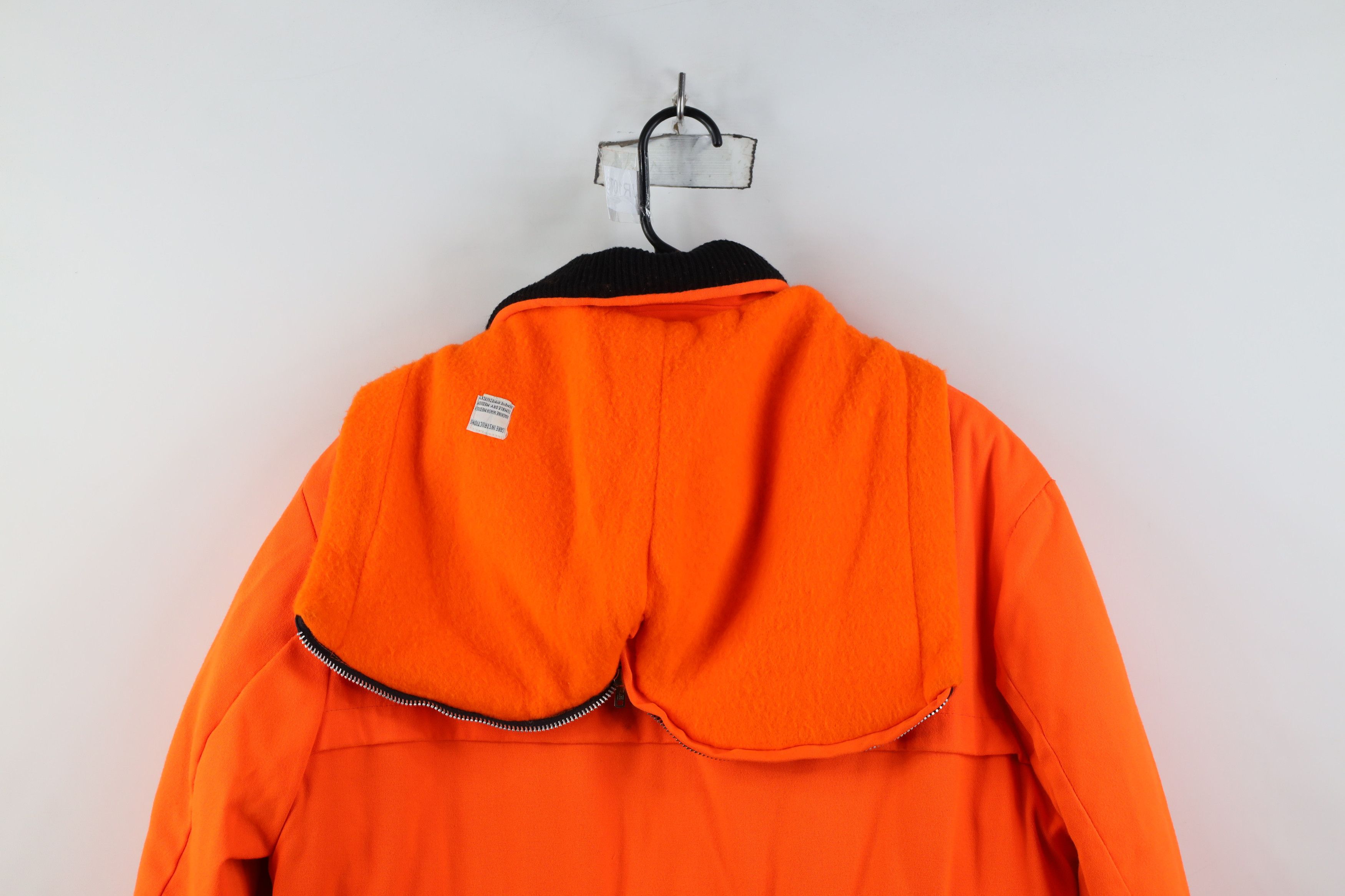 Vintage Vintage 70s Streetwear Hunting Chore Jacket Blaze Orange Size US XL / EU 56 / 4 - 14 Thumbnail