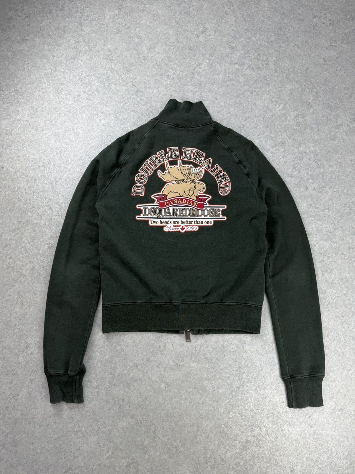 Dsquared2 DSQUARED2 Double Headed Canadian Moose Zip Sweatshirt Jacket Size US L / EU 52-54 / 3 - 1 Thumbnail