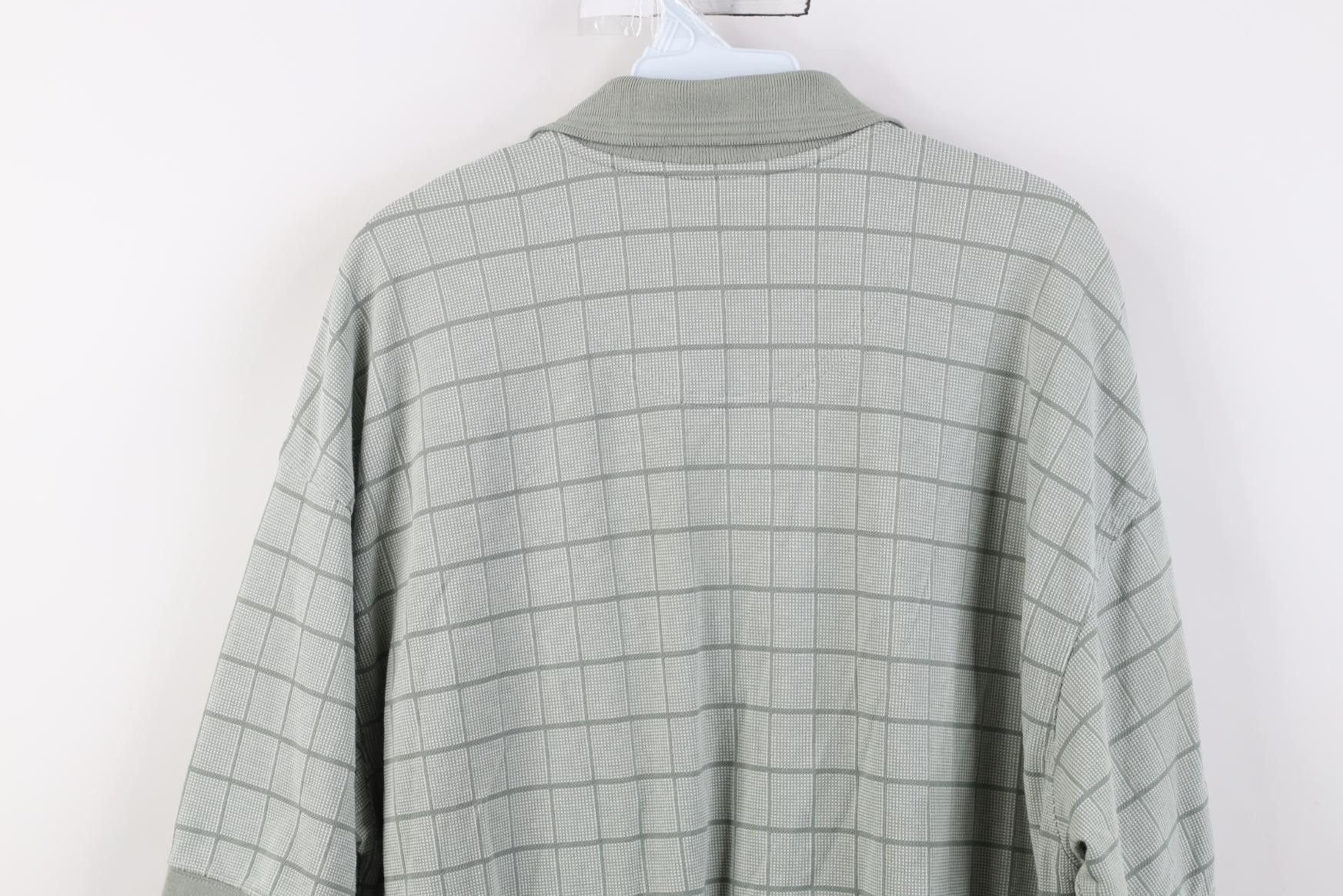 Vintage Vintage 90s Streetwear Knit Pullover Golf Polo Shirt Green Size US XL / EU 56 / 4 - 11 Thumbnail