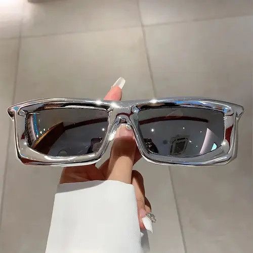 Electric Visual Y2K Big Frame Rectangle Sunglasses Size ONE SIZE - 4 Thumbnail