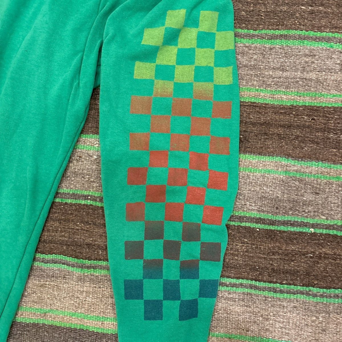 Aviator Nation Green multi colored checkers sweatpants Size 28" / US 6 / IT 42 - 3 Thumbnail