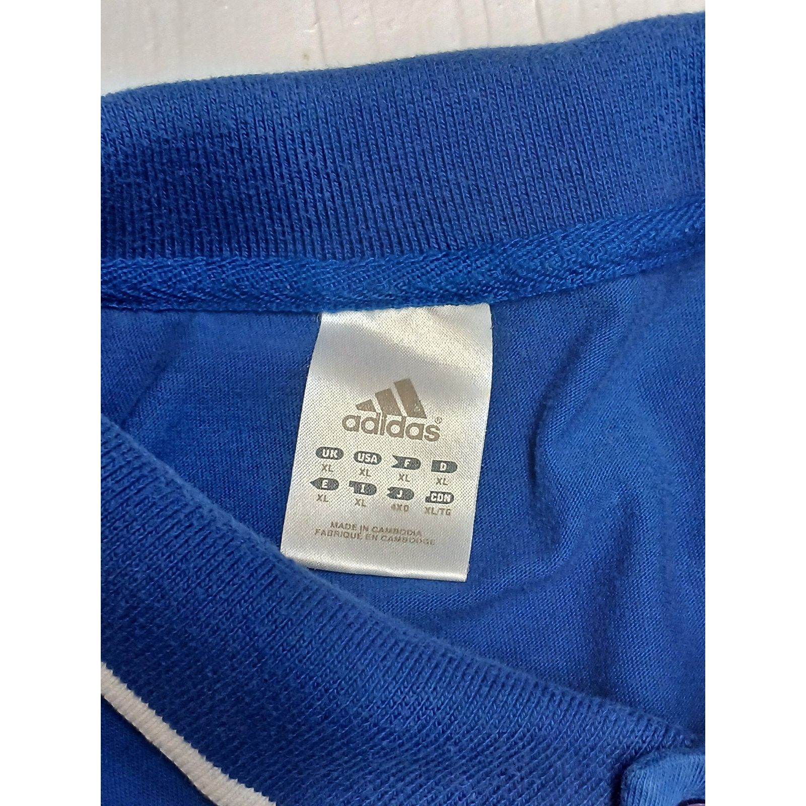 Adidas Adidas Duke University (XL) Blue Button Collar Polo Shirt Size US XL / EU 56 / 4 - 4 Thumbnail