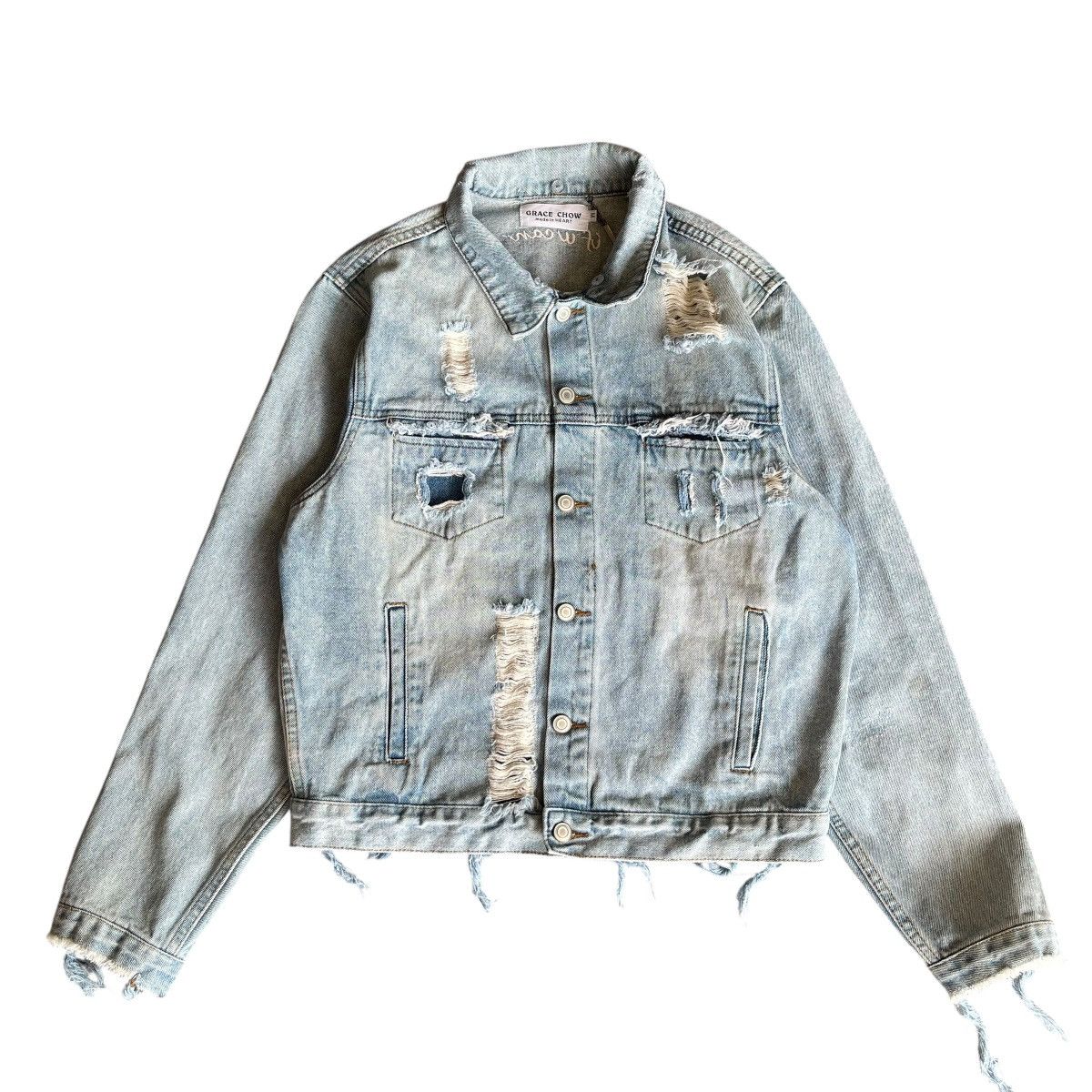 Japanese Brand Vintage Japanese Bondage Style Distressed Denim Jacket Size US M / EU 48-50 / 2 - 1 Thumbnail