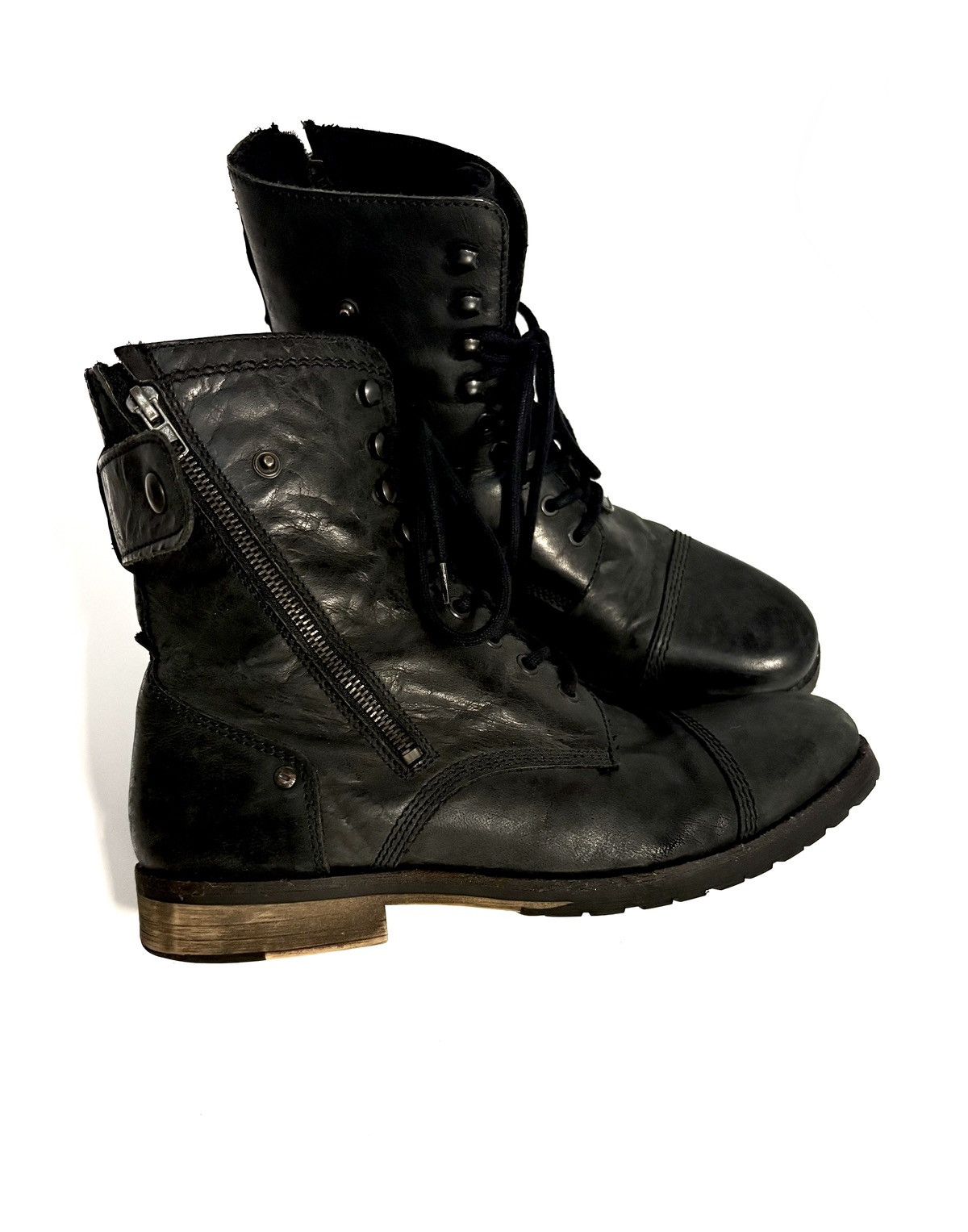 Japanese Brand Portuguese Leather Engineer Platform Boots Size US 10 / EU 43 - 1 Thumbnail