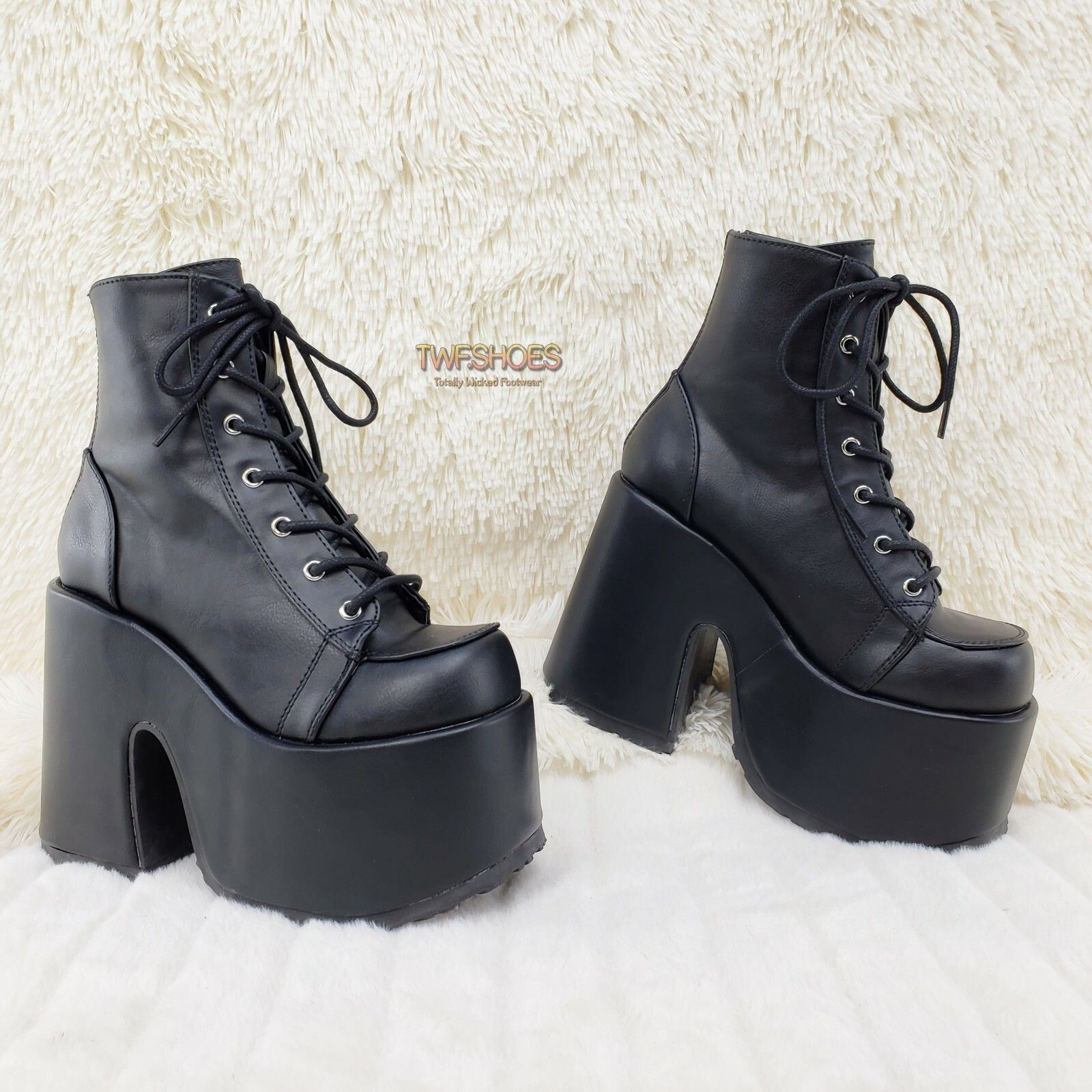 Other DEMONIA Camel 203 Stacked Matte Platform Goth Punk Ankle Boo Size US 11 / IT 41 - 7 Thumbnail