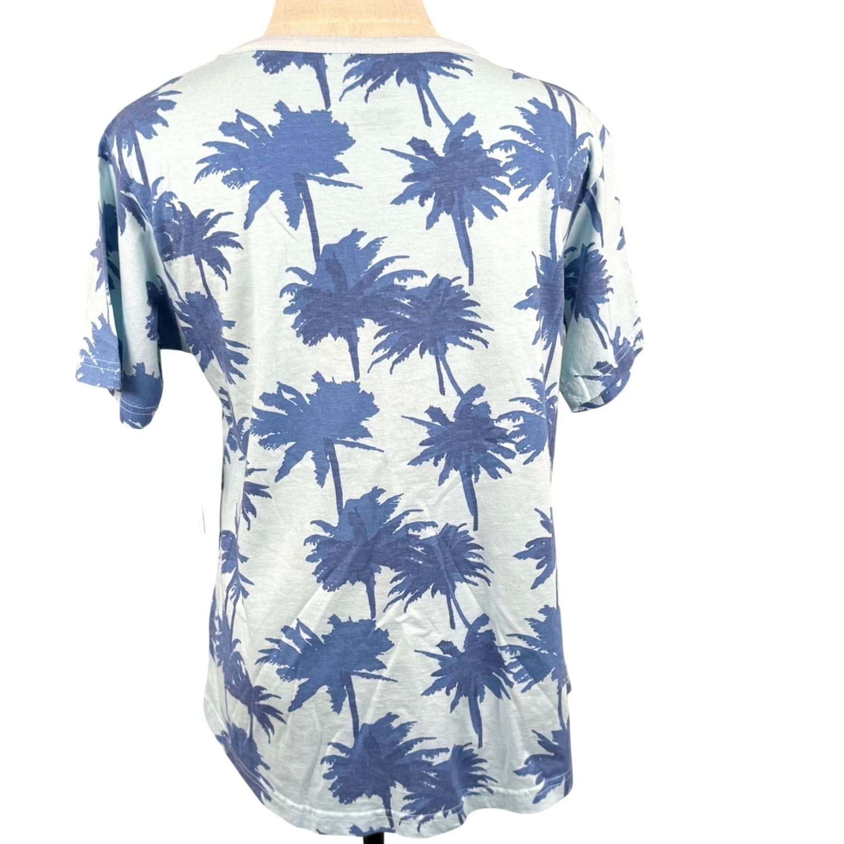 Vintage Southern Spirit Shirt S V Neck Palm Tree Tropical Beach Vacation Resort Print T Size S / US 4 / IT 40 - 2 Thumbnail