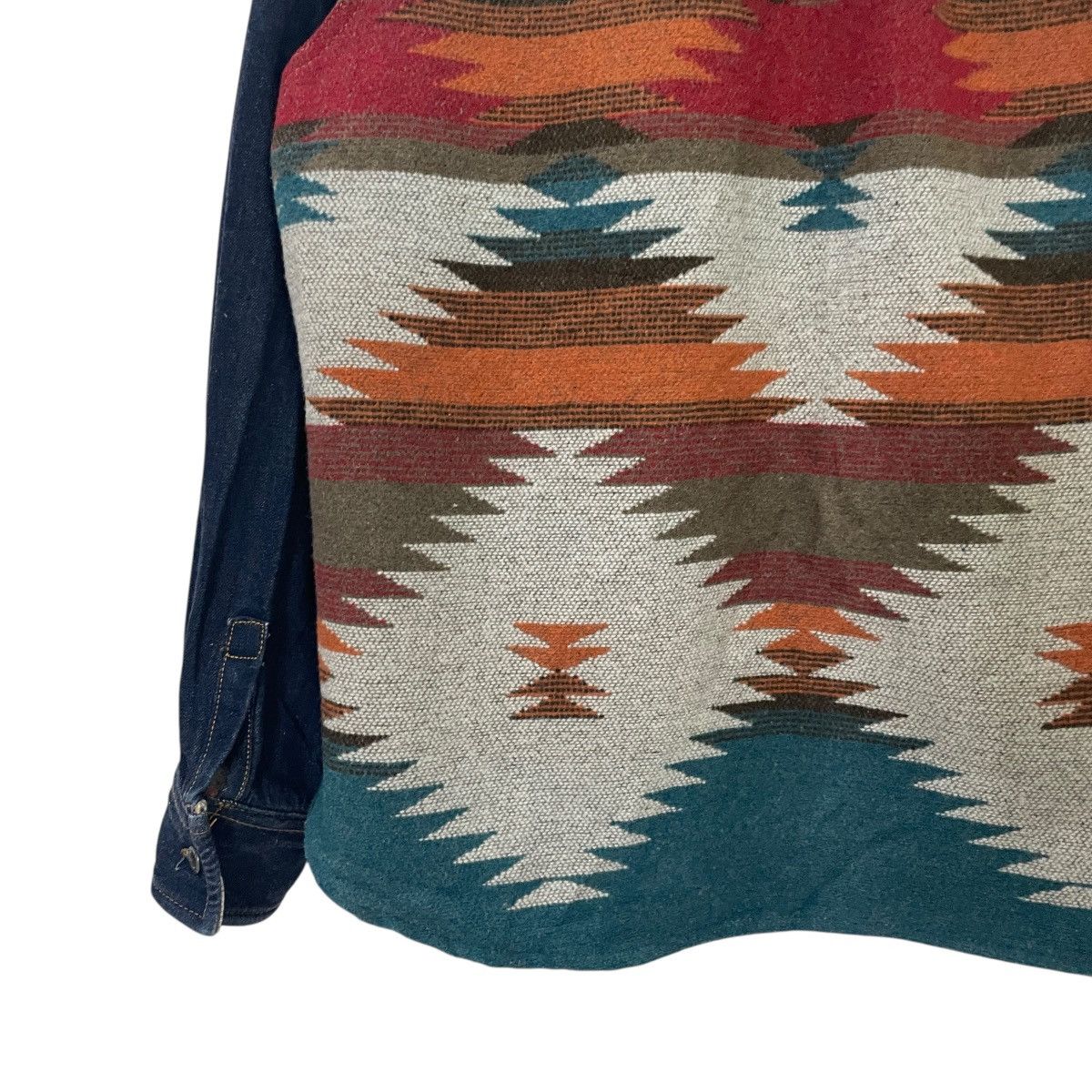 Japanese Brand Vintage Titicaca Aztex Navajo Denim Jacket Size US M / EU 48-50 / 2 - 9 Thumbnail
