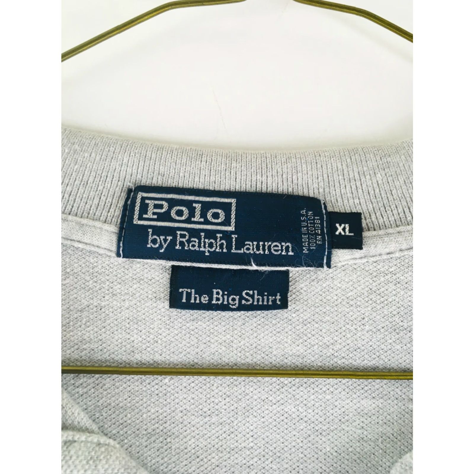 Polo Ralph Lauren Polo Ralph Lauren Polo Shirt Mens XL Gray Short Sleeve Pocket Big Shirt Size US XL / EU 56 / 4 - 6 Thumbnail
