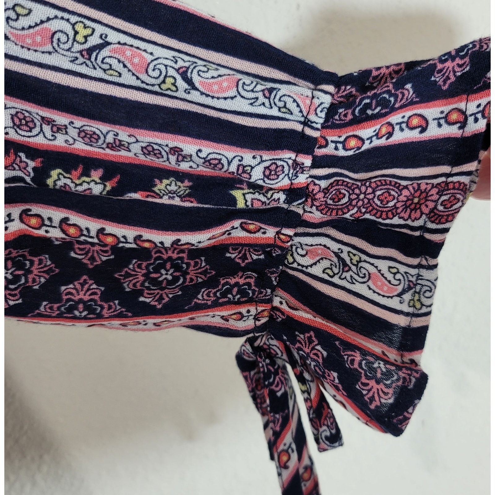 Other Cato Blue Pink Hi Low Hem Multi Print Top Medium Size M / US 6-8 / IT 42-44 - 6 Thumbnail