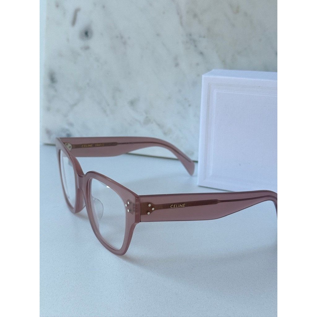 Celine NEW Celine CL50121I Triomphe Eyeglasses Frames Beige Size ONE SIZE - 5 Thumbnail