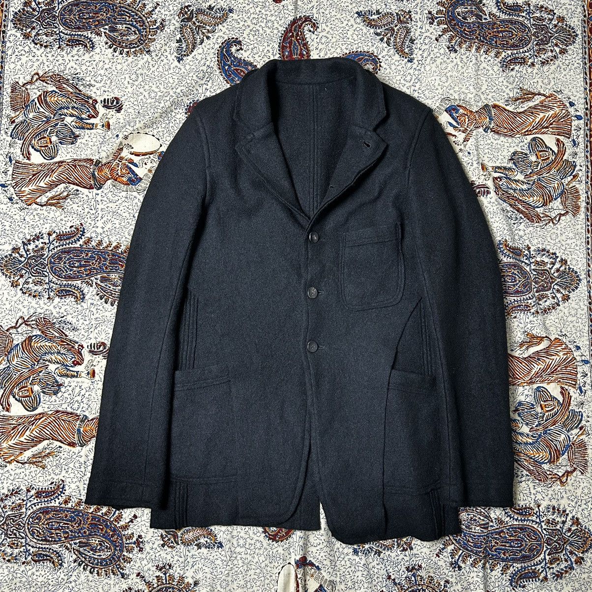 image of The Viridi Anne Felt Wool Jacket in Black, Men's (Size Medium)