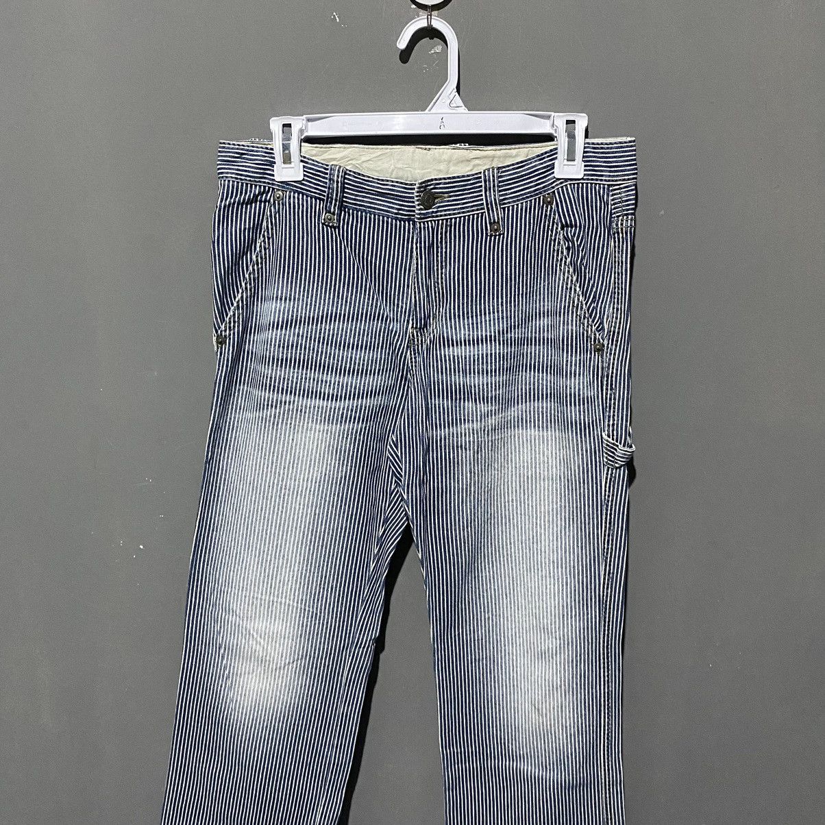 If Six Was Nine × Issey Miyake × Michel Klein Michel Klein Carpenter Pants Hickory Sunfaded Size 32" / US 10 / IT 46 - 2 Thumbnail