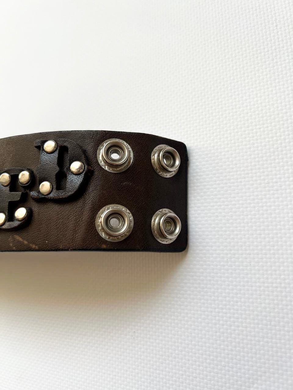 Dsquared2 Vintage Dsquared leather bracelet rock punk studded logo Size ONE SIZE - 6 Thumbnail