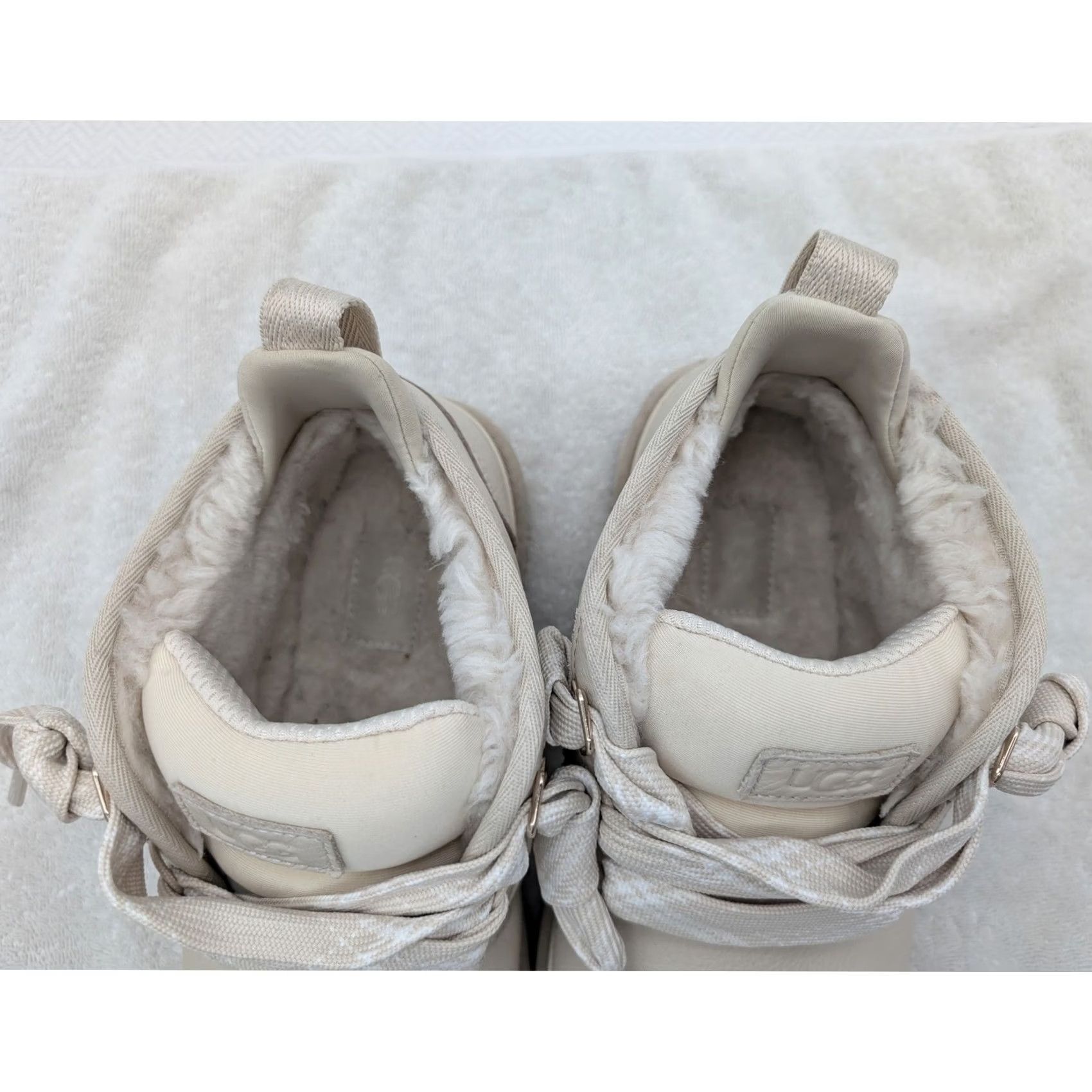 Ugg UGG Neumel Heritage Chukka Boots Leather Men's 10 Ivory Fall Winter Wool Lined Cushioned Comfort Size US 10 / EU 43 - 4 Thumbnail