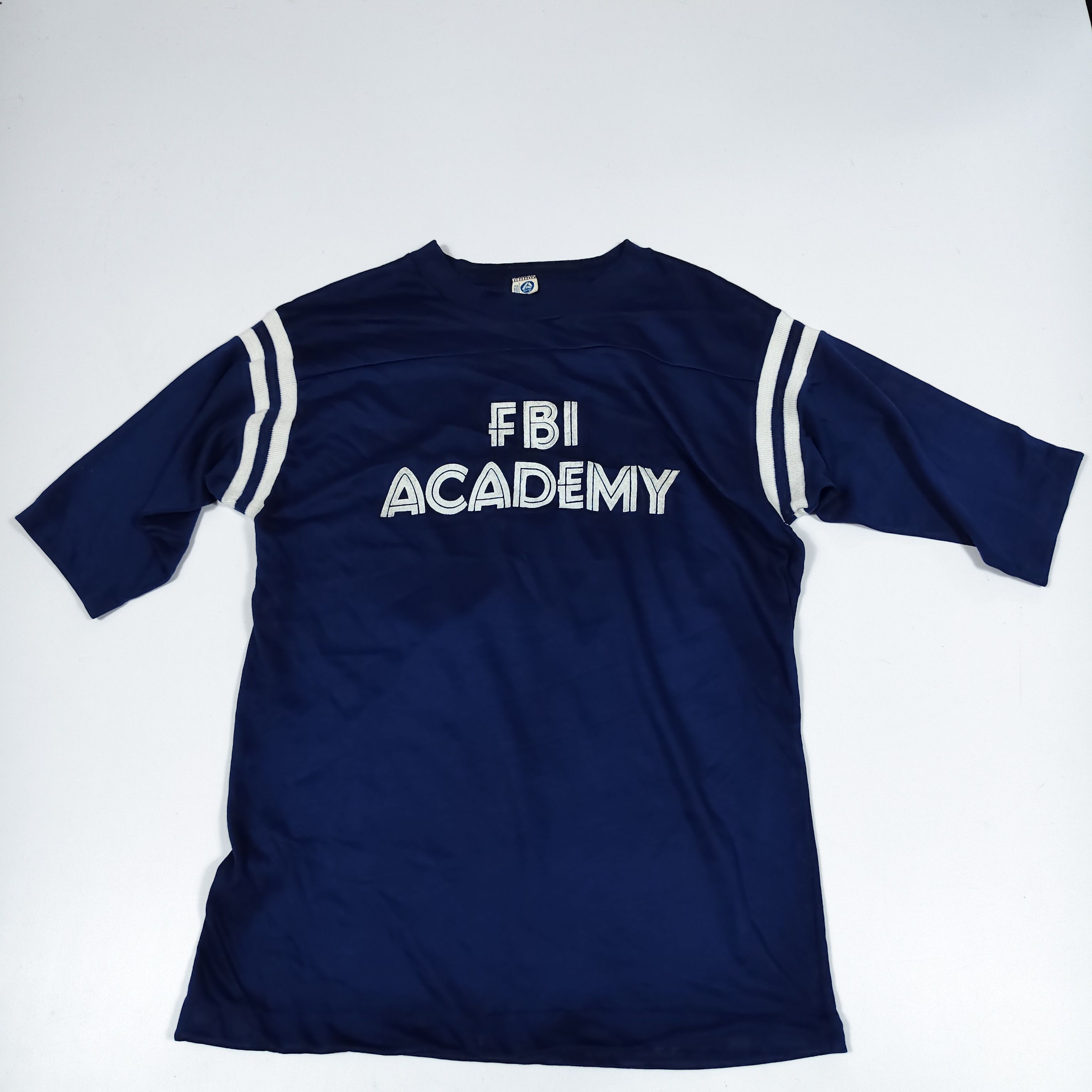 Vintage Vintage FBI Academy Football Jersey ¾ Sleeve Navy Blue #F Size US M / EU 48-50 / 2 - 1 Thumbnail