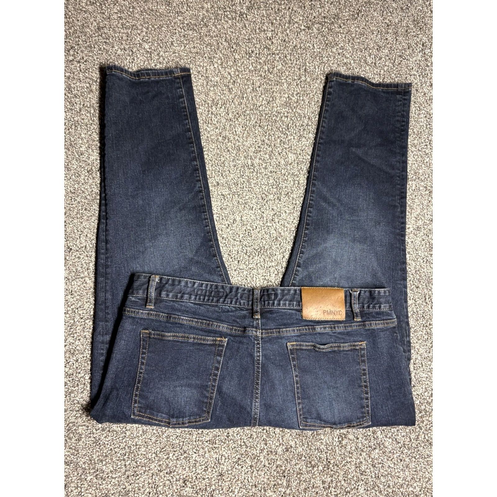 Denime Peter Manning Jeans Mens 38x26 Blue Denim Standard Fit Designer Stretch - Vintage Size US 38 / EU 54 - 7 Thumbnail