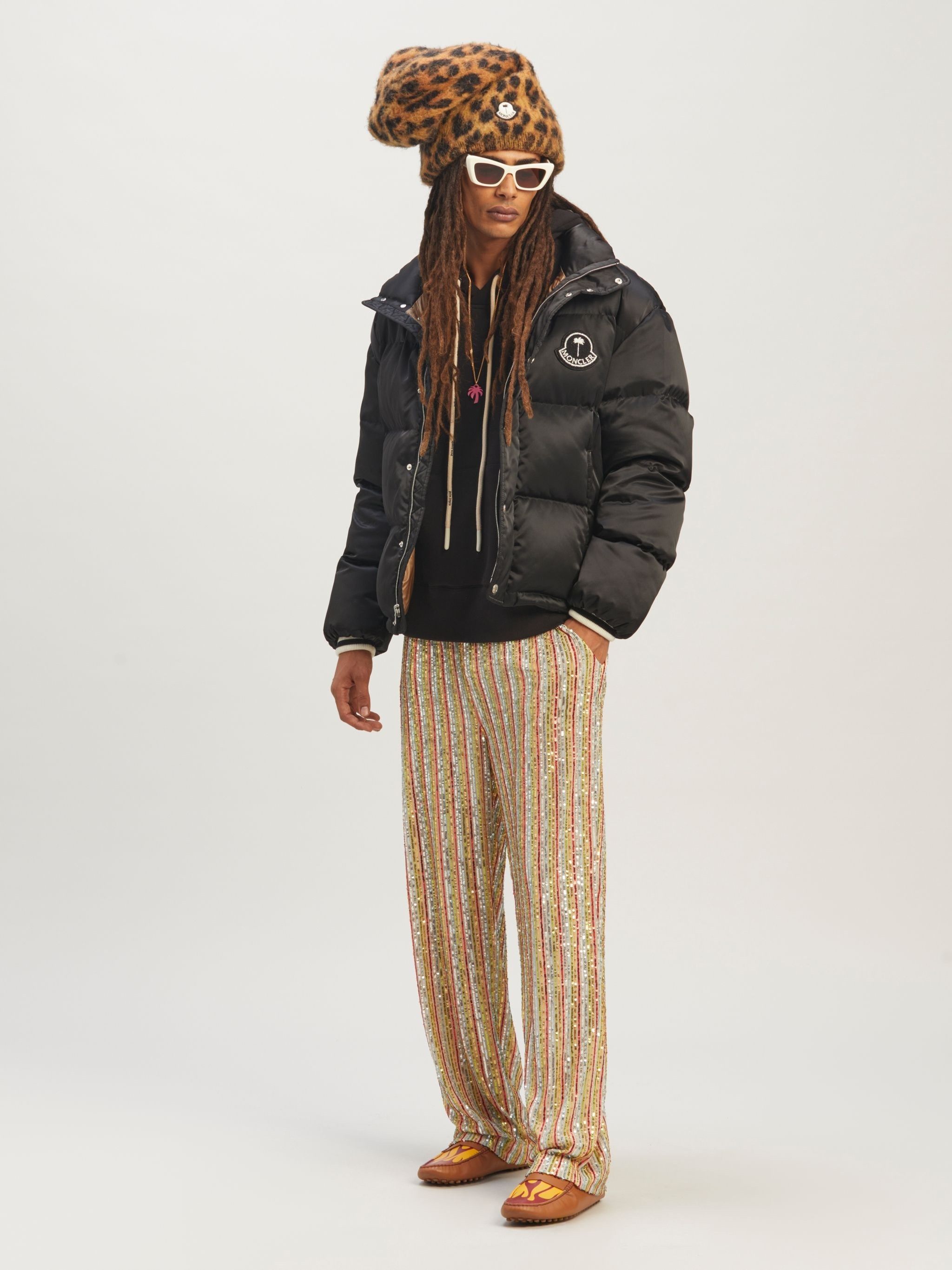 Moncler × Palm Angels o1w1db10824 Wharram Giubbotto in Black Size US S / EU 44-46 / 1 - 3 Thumbnail
