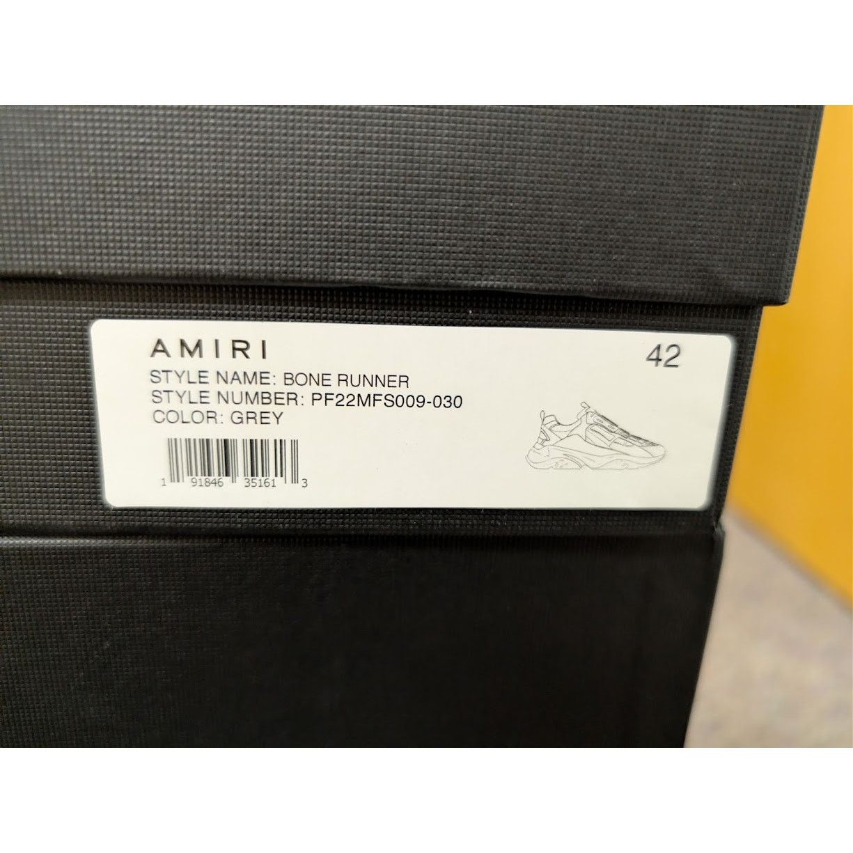 Amiri o1rshd1 Q:2 / Bone Runner in Gray Size US 9 / EU 42 - 23 Thumbnail