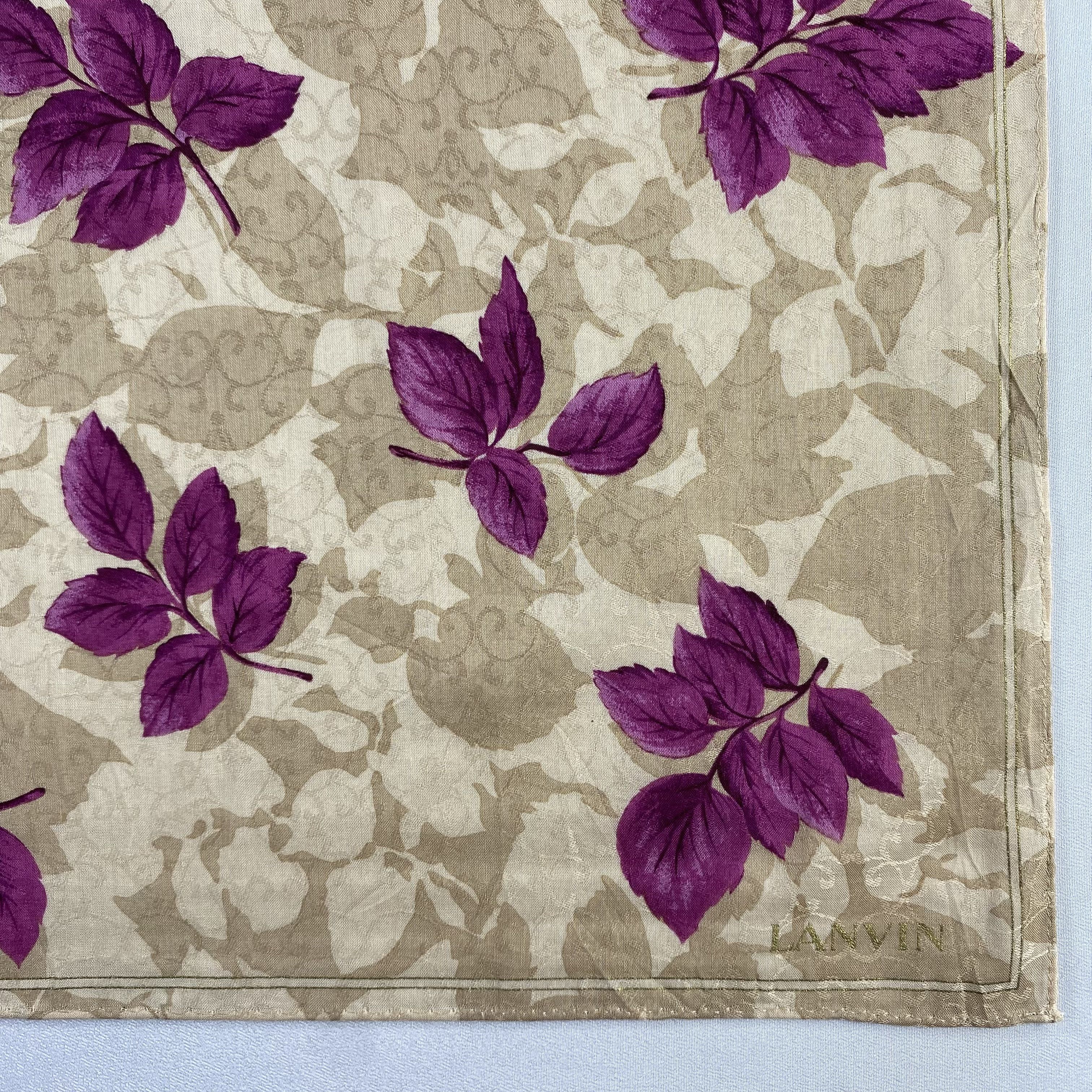 Lanvin × Vintage Lanvin Handkerchief / Neckerchief / Bandana-P1150 Size ONE SIZE - 3 Thumbnail