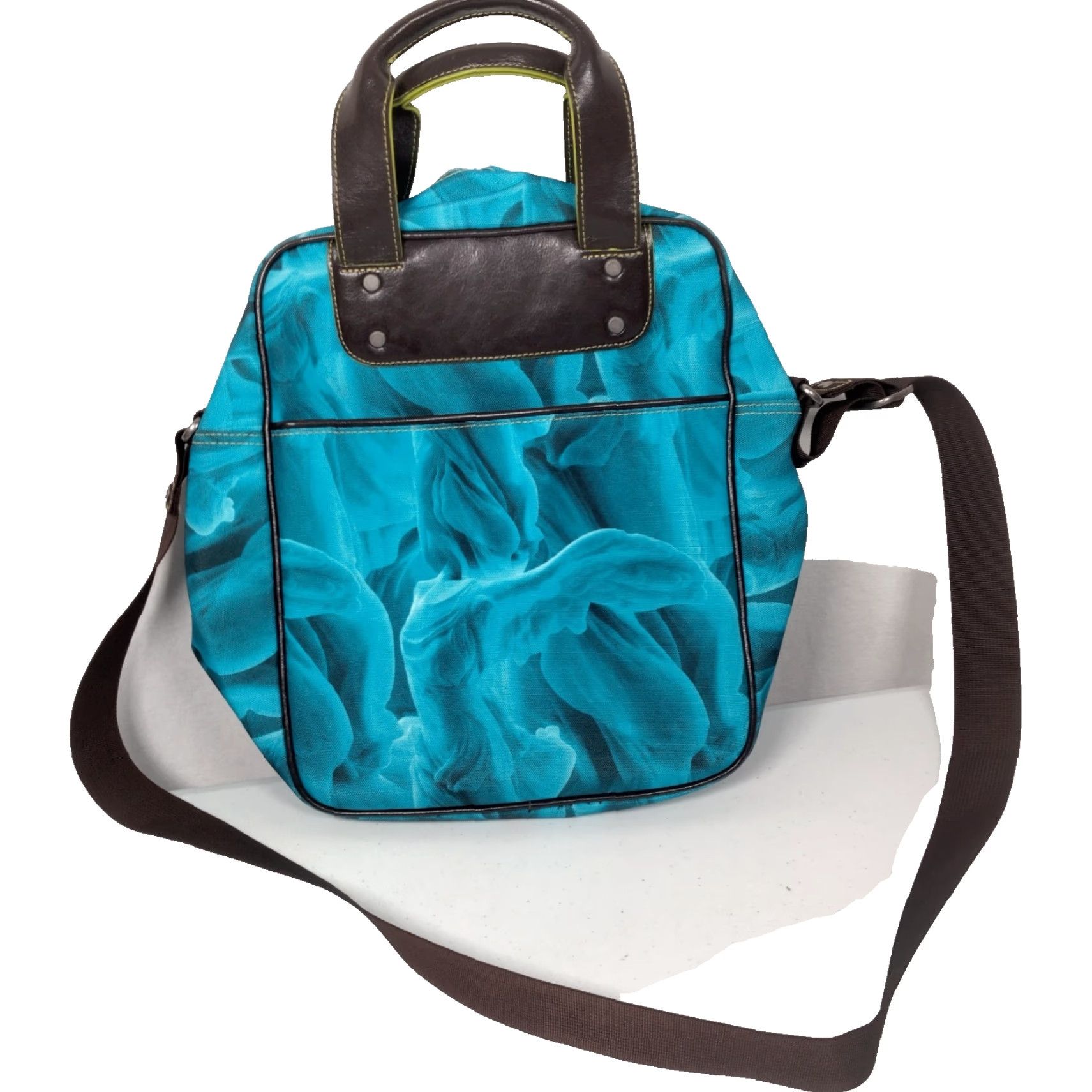 Nike VINTAGE Nike Men's Abstract Blue Travel Tote Bag Shoulder Purse Medium Casual Size ONE SIZE - 2 Thumbnail