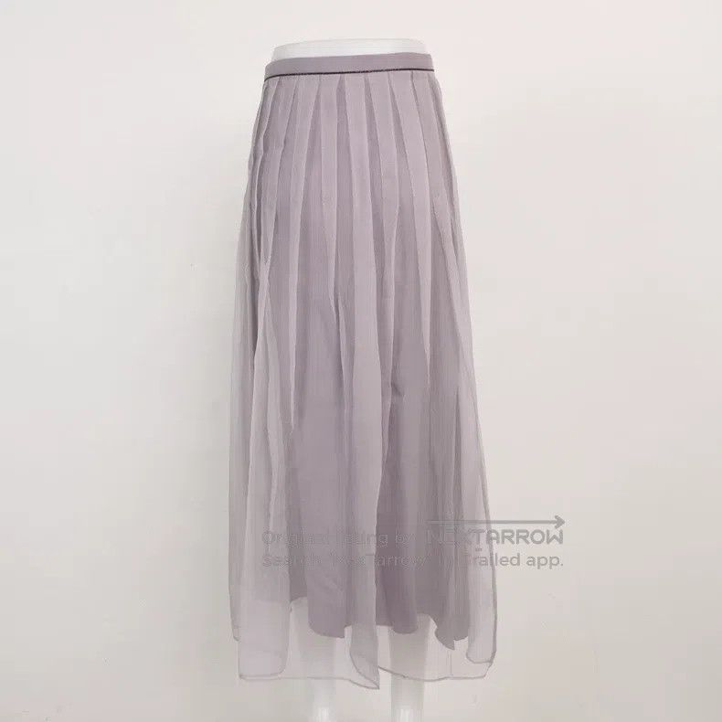 Brunello Cucinelli Brunello Cucinelli Silk solid half skirt Size 26" / US 2 / IT 38 - 2 Thumbnail