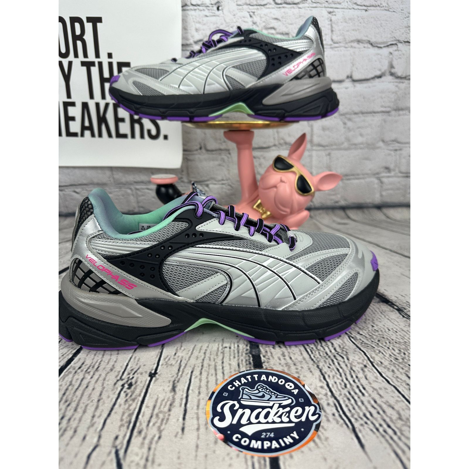 Reebok Reebok Velophasis Sprint2K Running Shoes Men 9.5 Stormy Gray Size US 9.5 / EU 42-43 - 1 Thumbnail