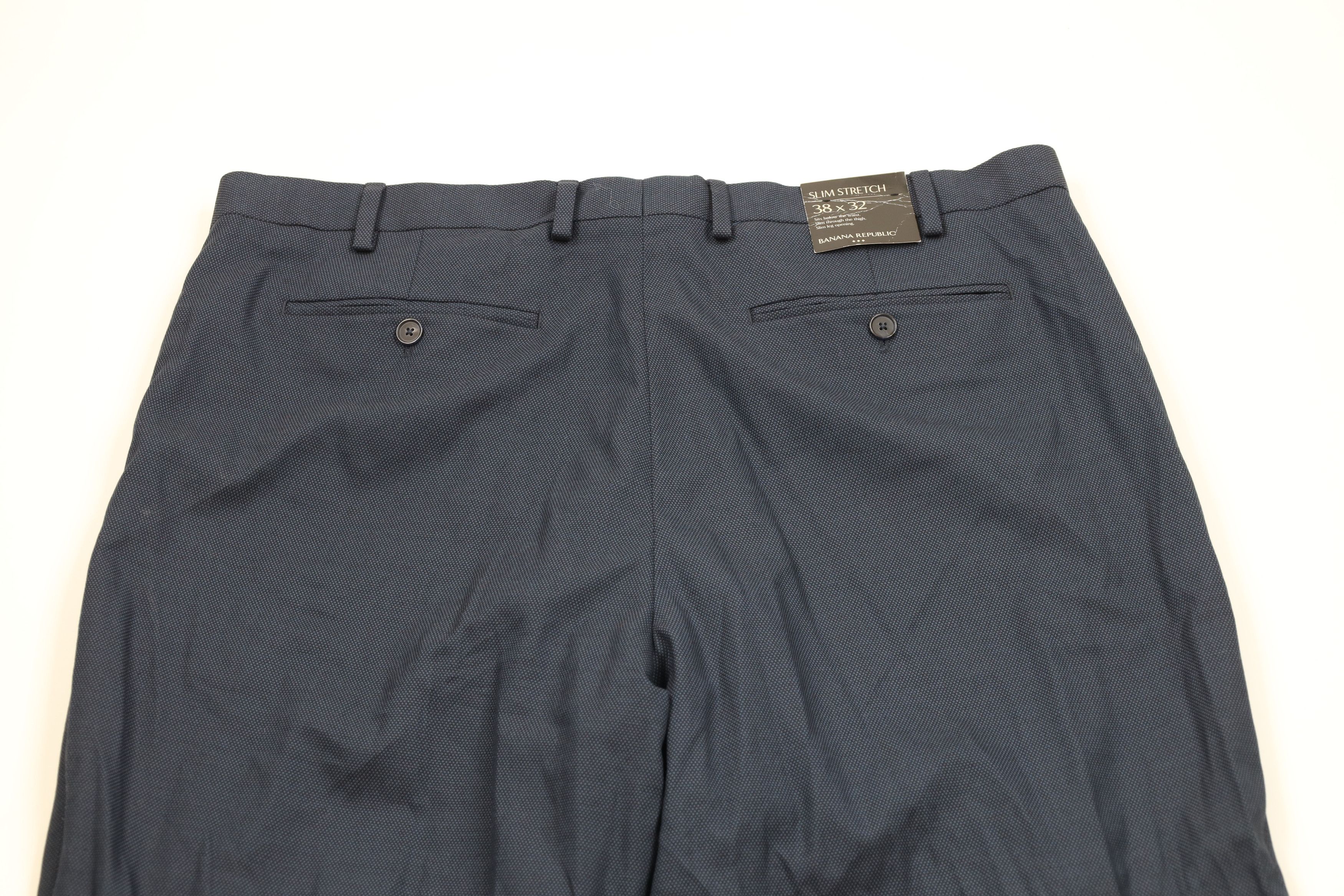 Banana Republic New Banana Republic Stretch Straight Leg Chino Pants Blue Size US 38 / EU 54 - 9 Thumbnail