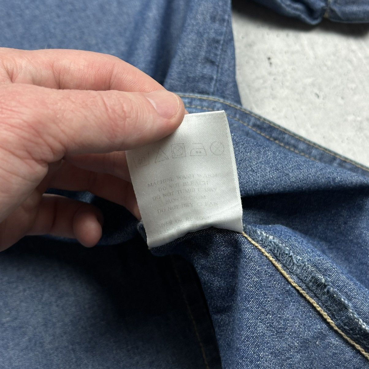Burberry × Vintage Burberry Denim Shirt Nova Check Stud Buttons Size US L / EU 52-54 / 3 - 7 Thumbnail