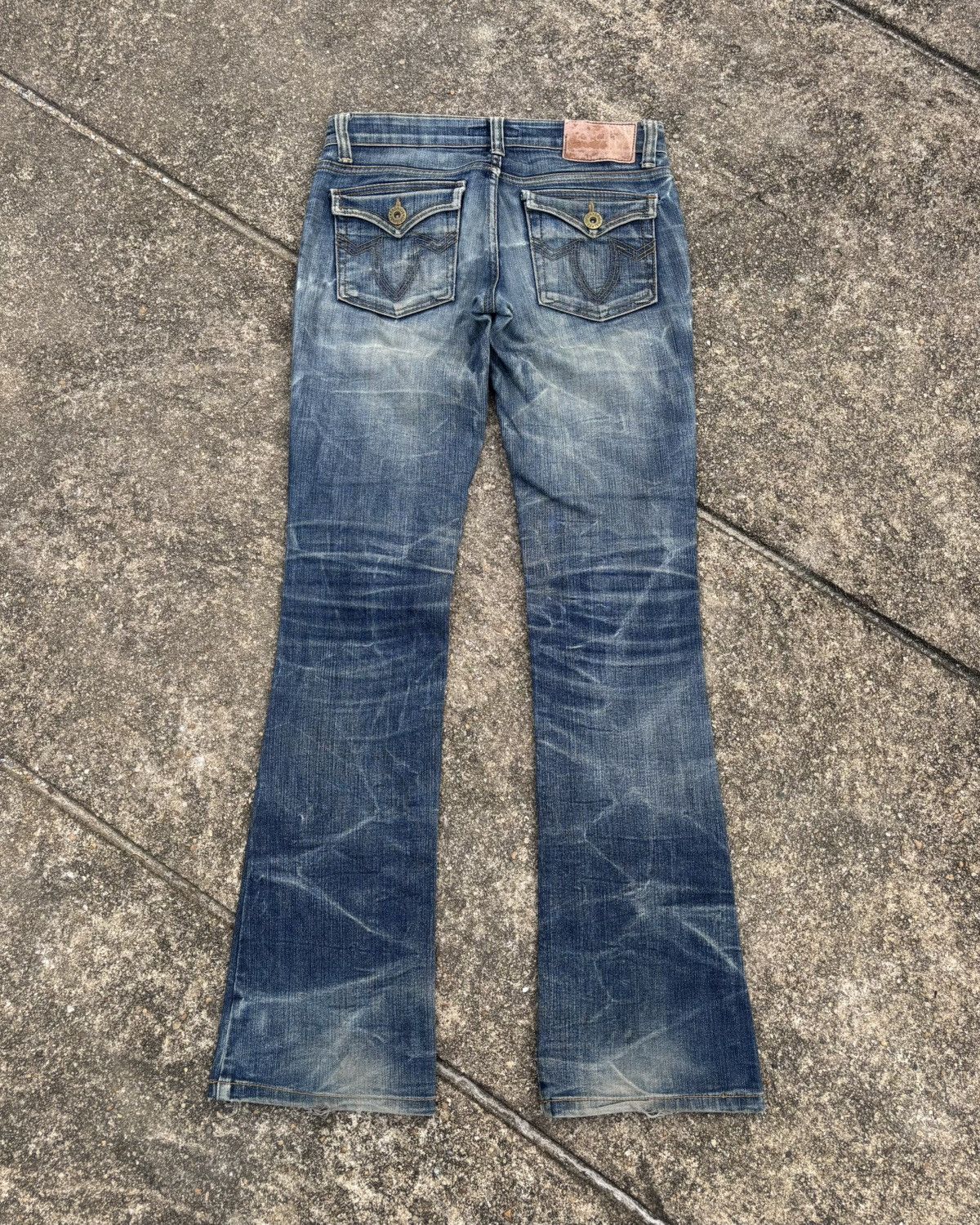 If Six Was Nine × Japanese Brand × Le Grande Bleu (L.G.B.) Juriano Jurrie Mud Wash Bootcut Flared Jeans Size US 30 / EU 46 - 8 Thumbnail