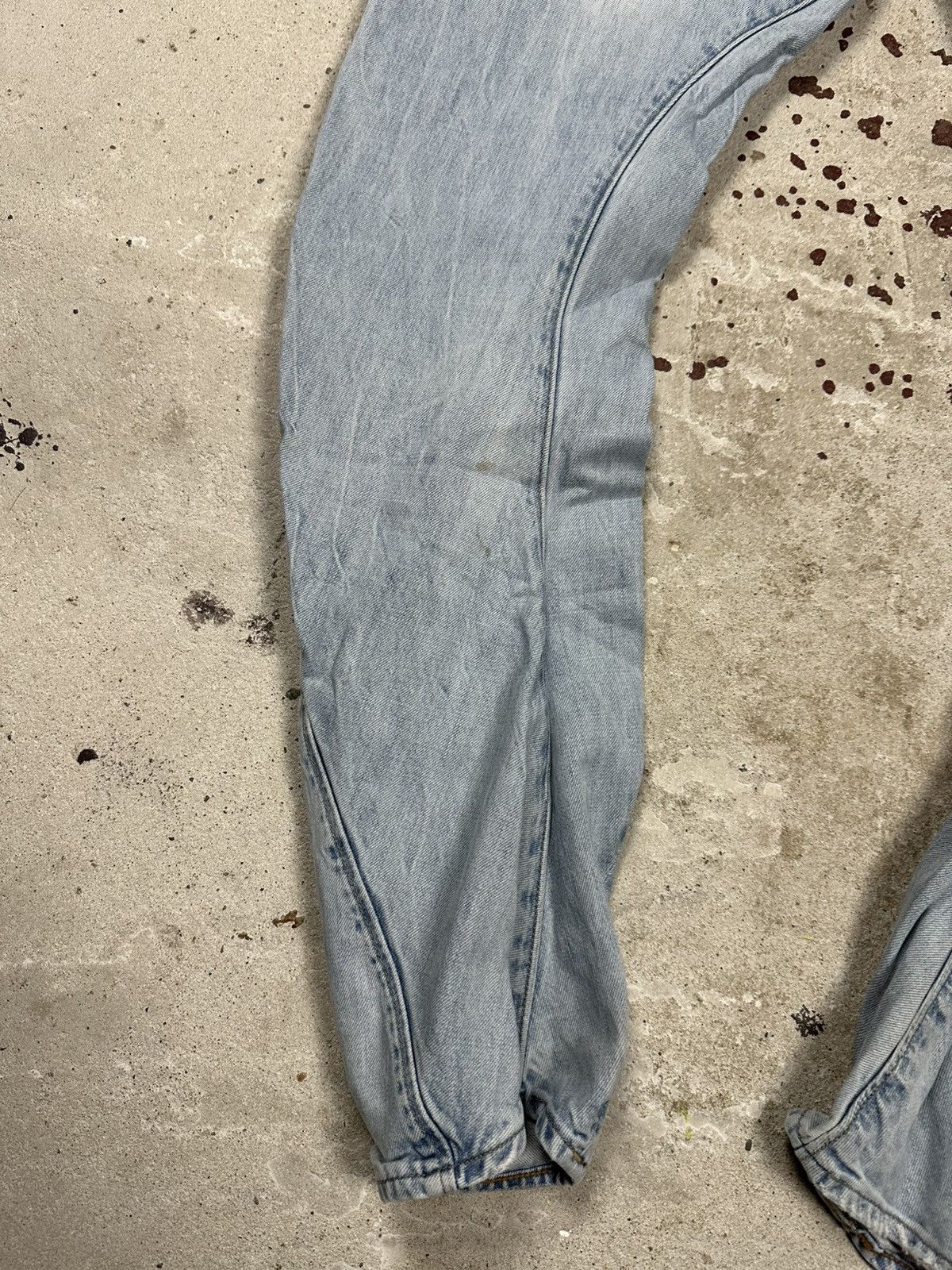 G-Star Vintage Y2K G Star Raw Distressed Blue Loose Tapered Size US 30 / EU 46 - 11 Thumbnail