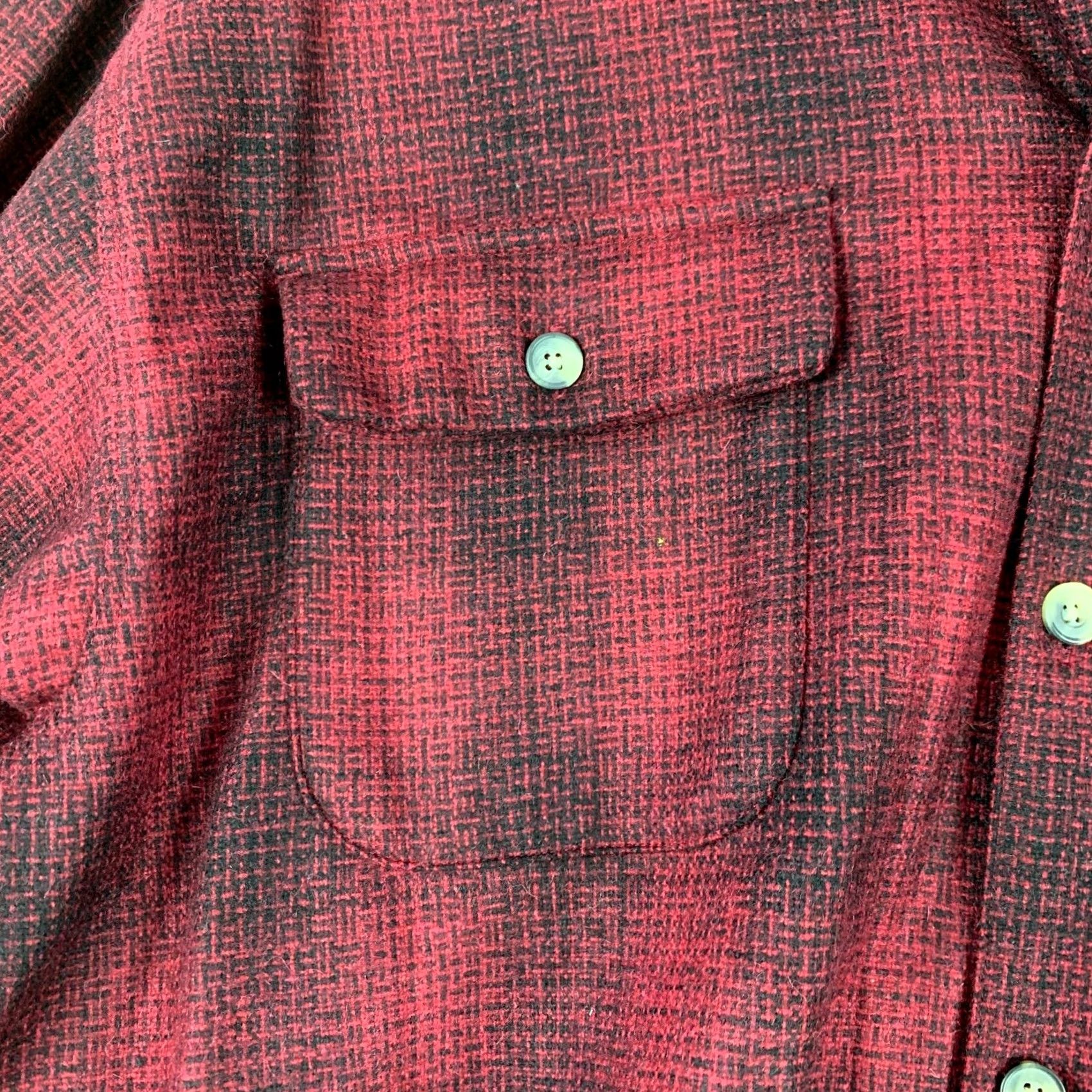Eddie Bauer VINTAGE Eddie Bauer Shirt Plaid Wool Blend Long Sleeve Mens XL Red Buttons Up Button-Down Collared Flannel Size US XL / EU 56 / 4 - 7 Thumbnail