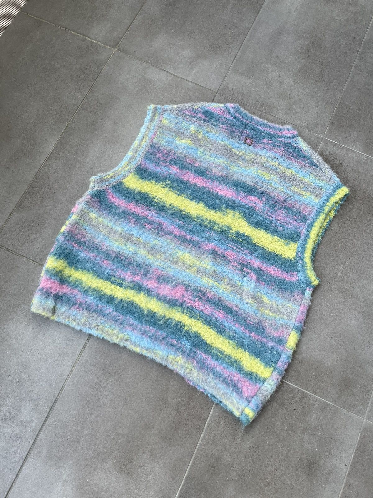 Wooyoungmi !DS! FW22 Wooyoungmi Multicolor Blue Stripped Alpaca Vest Size US M / EU 48-50 / 2 - 14 Thumbnail