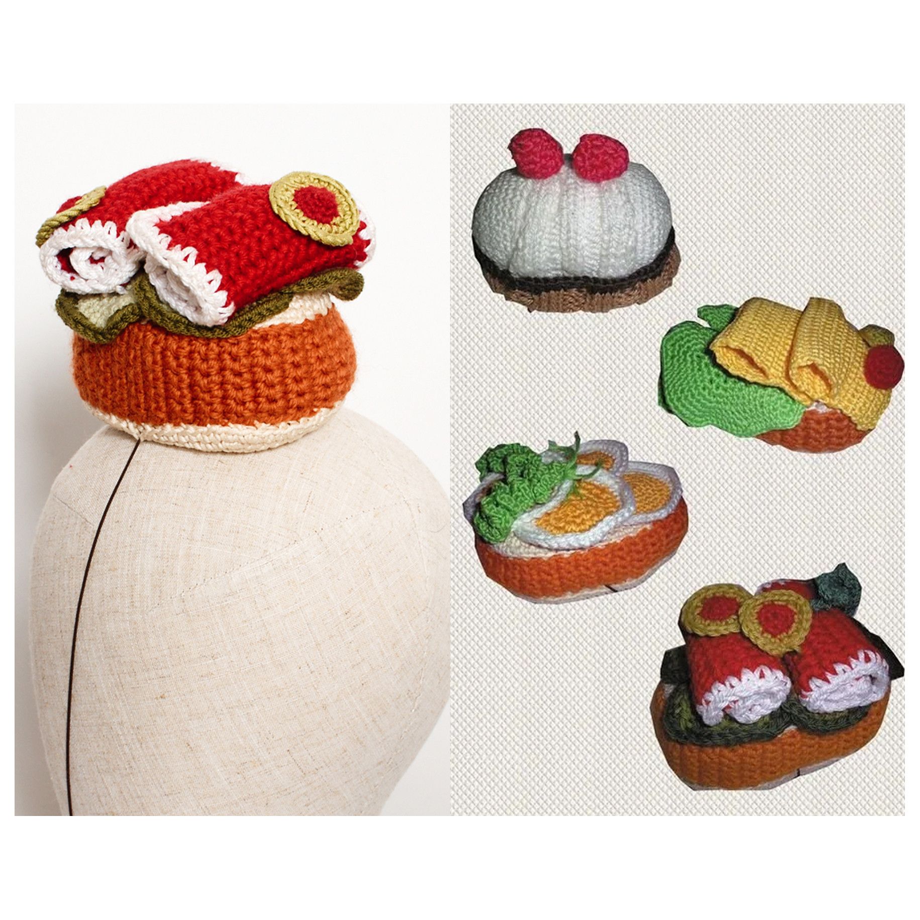 Bernhard Willhelm vintage 2001 crochet BERNHARD WILLHELM amigurumi headpiece Size ONE SIZE - 1 Thumbnail