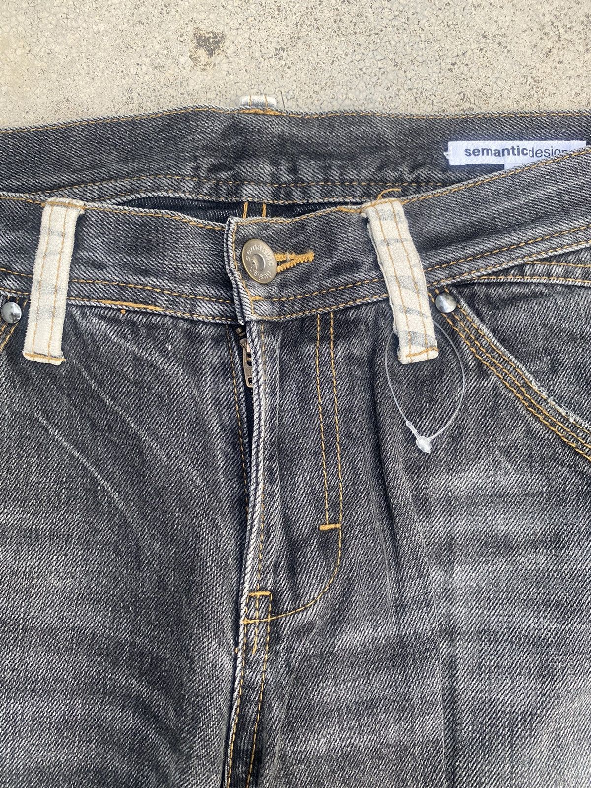 If Six Was Nine Japanese Brand Semantic Clawmark Straightcut Denim Jeans Size US 31 - 5 Thumbnail