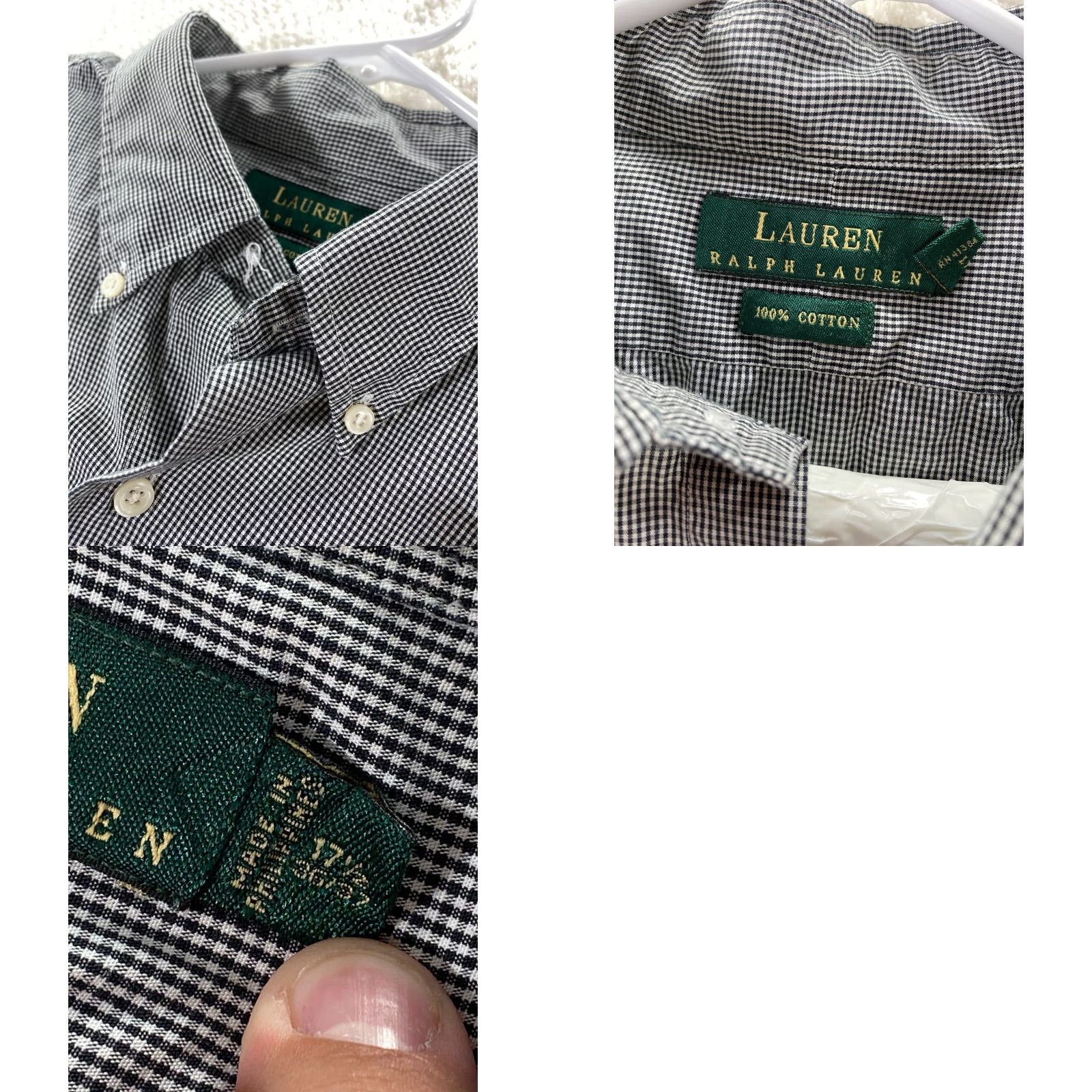 Ralph Lauren Ralph Lauren Mens XL 17.5 Button Down Long Sleeve Dress Shirt 100% Cotton Shirt Mens XL 17.5 Multi Colored 36/37 Shirts Size 46R - 8 Thumbnail