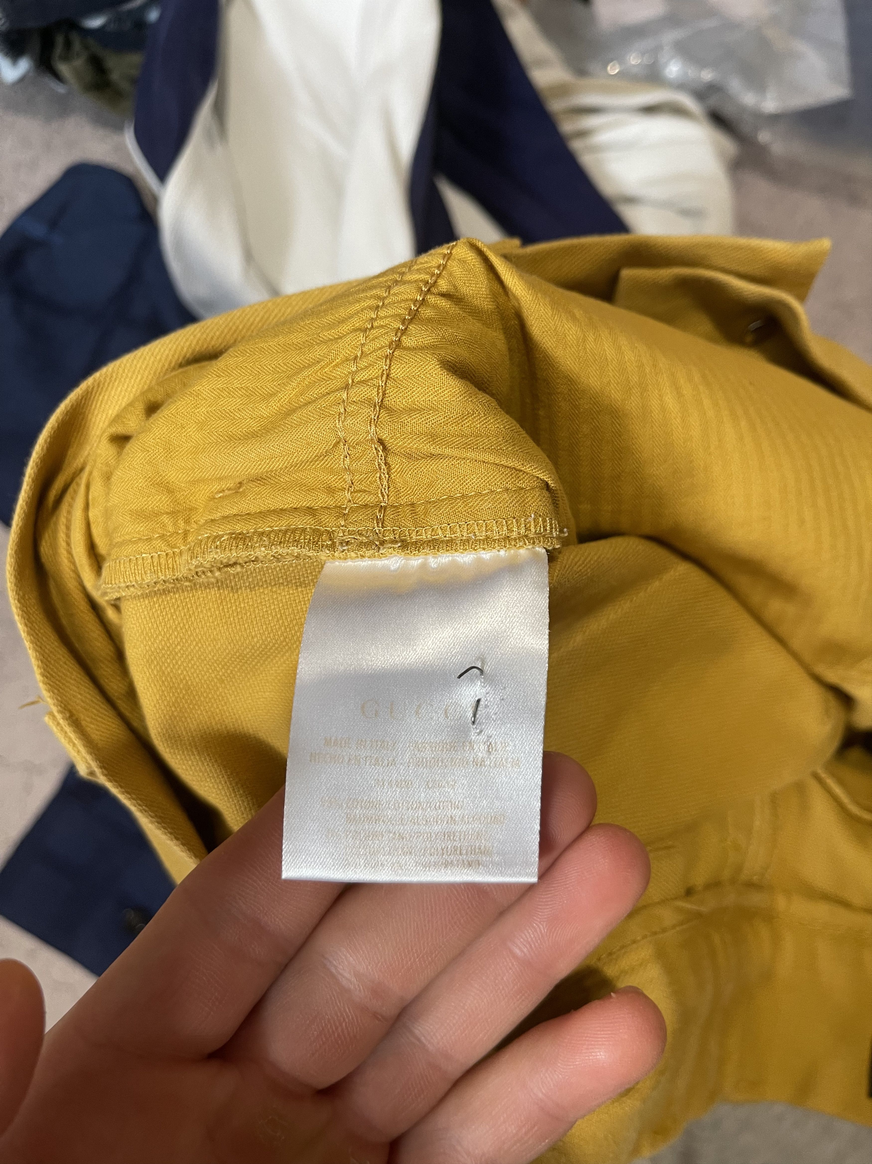 Gucci GUCCI old money skinny yellow denim pants Size US 34 / EU 50 - 10 Thumbnail