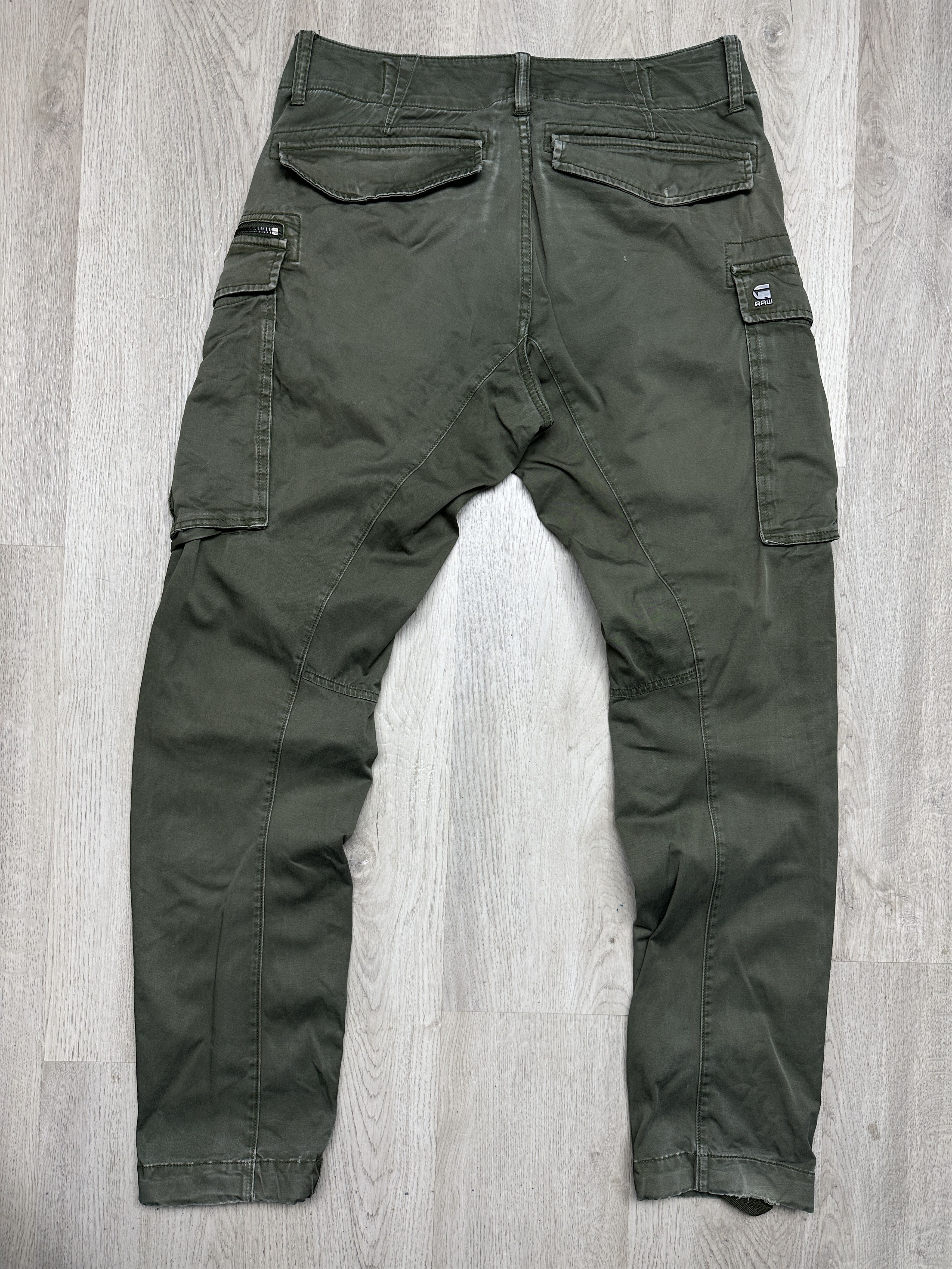 G-Star G Star Raw Mens Rovic Zip 3D Straight Tapered Cargo Pants Size US 32 / EU 48 - 8 Thumbnail