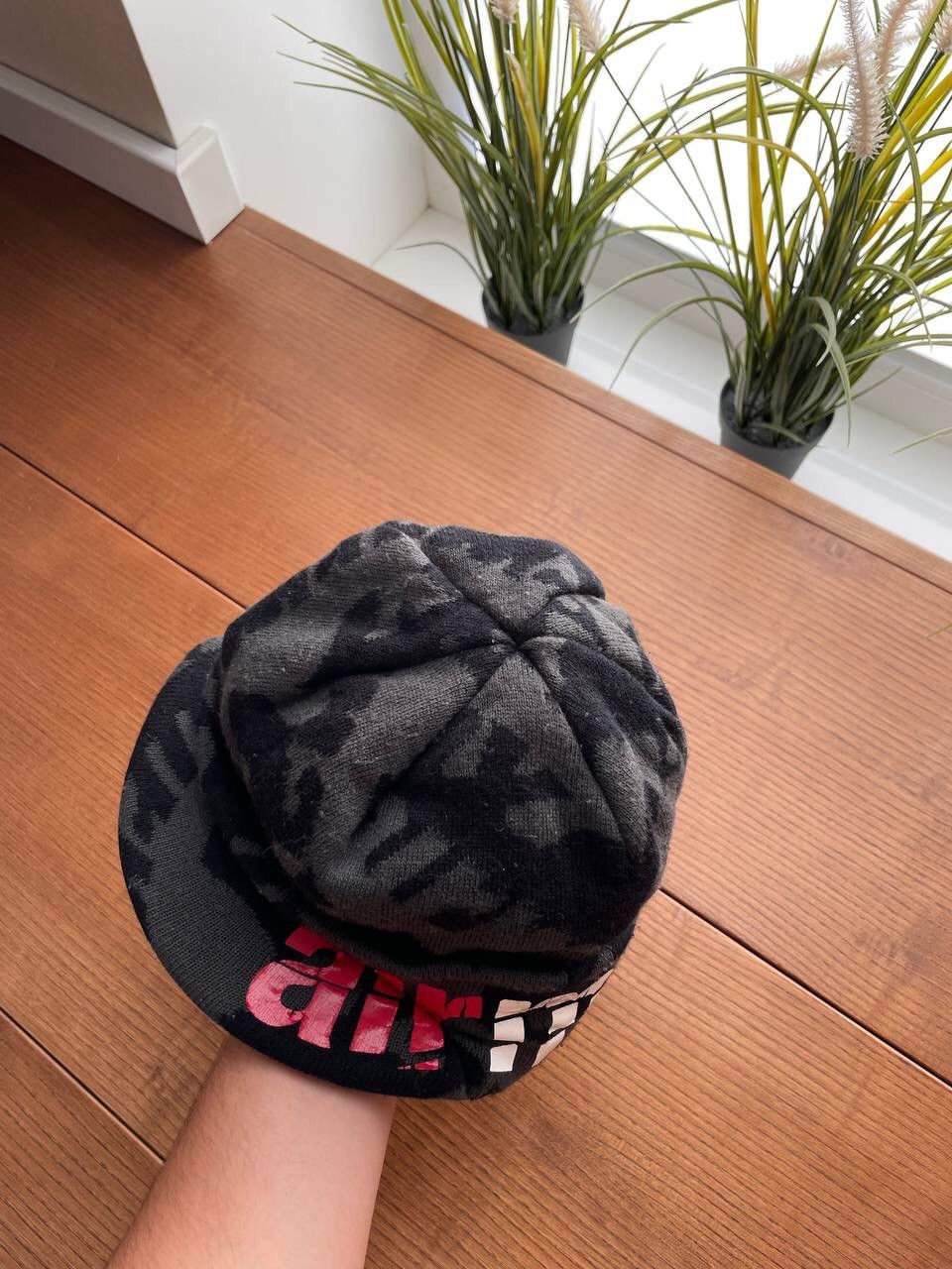 Nike × Vintage Vintage Nike Air Max Y2K Swoosh Drill Big Logo Hat Beanie Size ONE SIZE - 7 Thumbnail