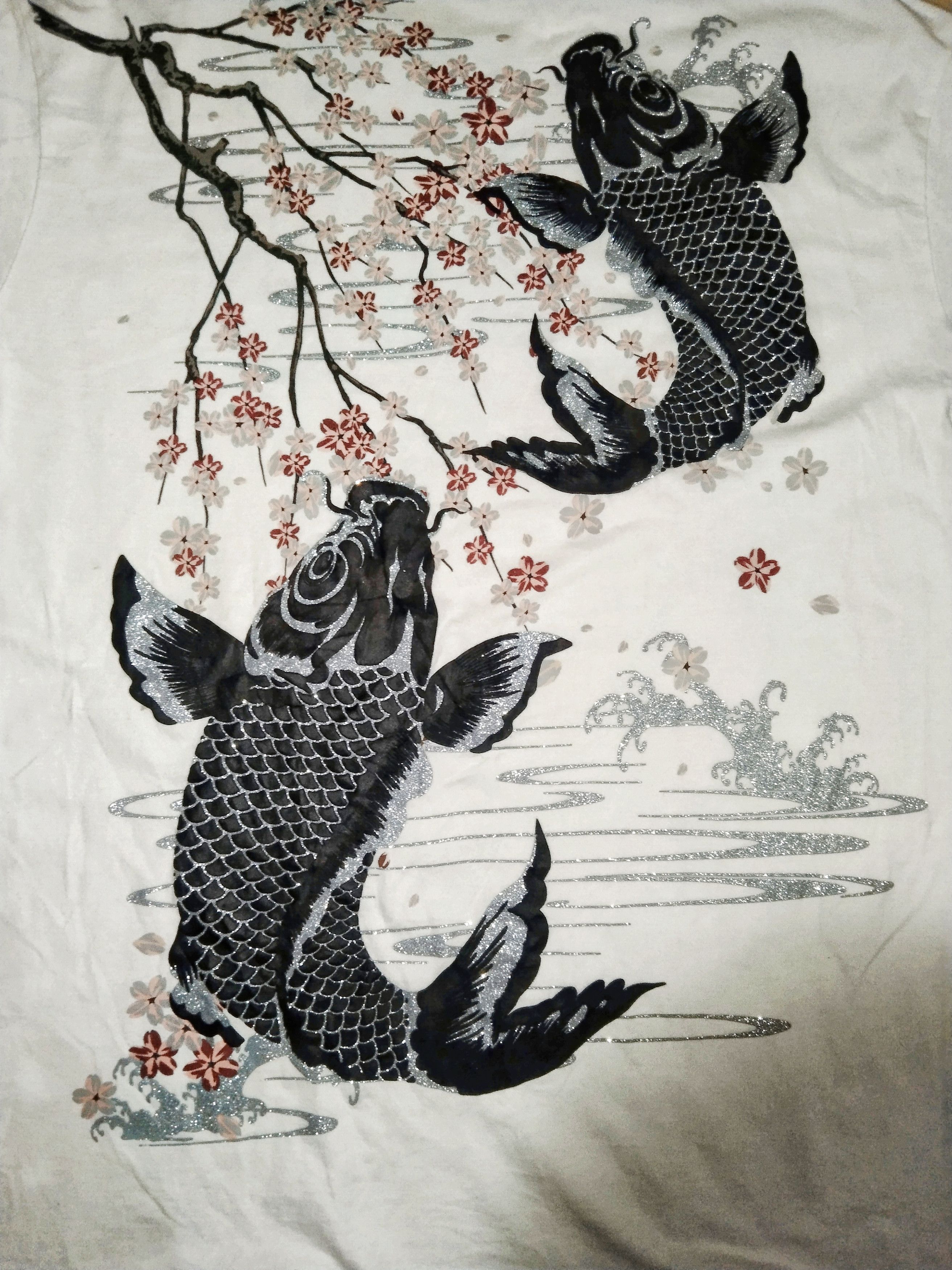 Japanese Brand Japanese culture koi fish OVP sukajan souvenir tee Size US M / EU 48-50 / 2 - 11 Thumbnail
