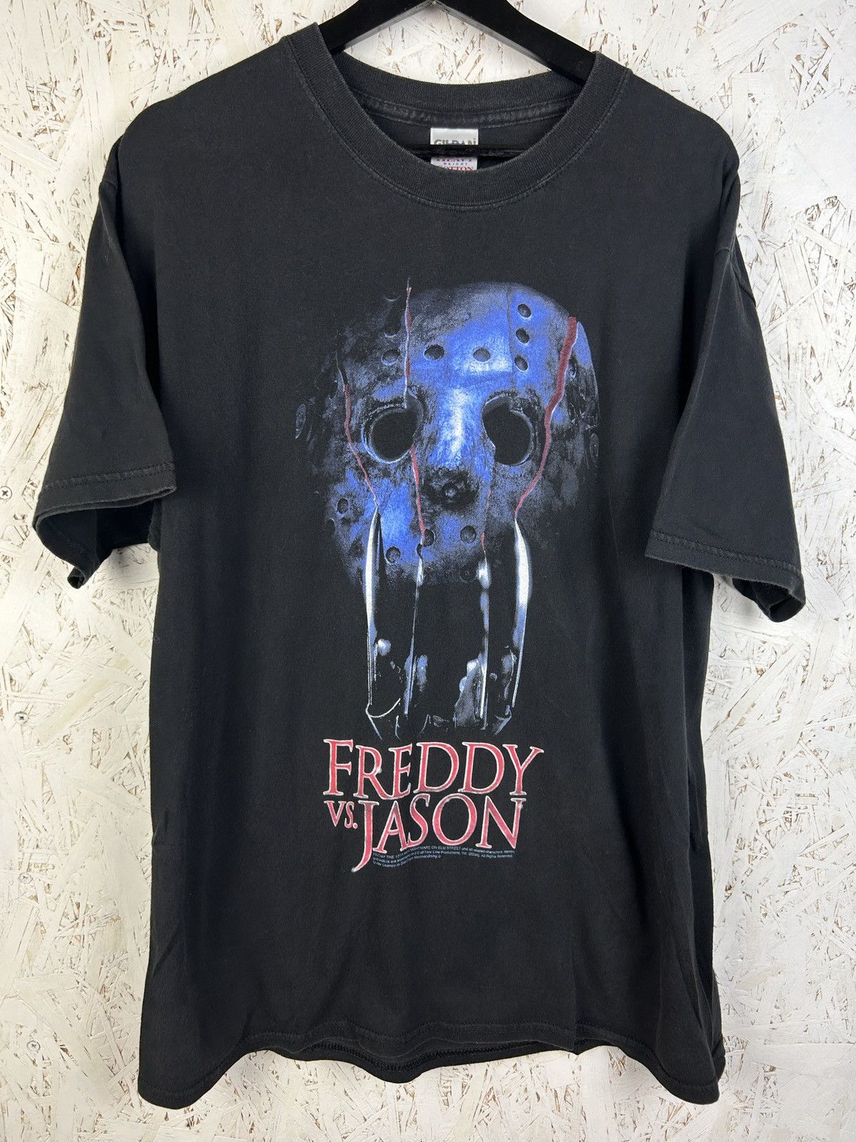 Freddy Vs Jason 2004 Horror Movie Promo T-Shirt Black L