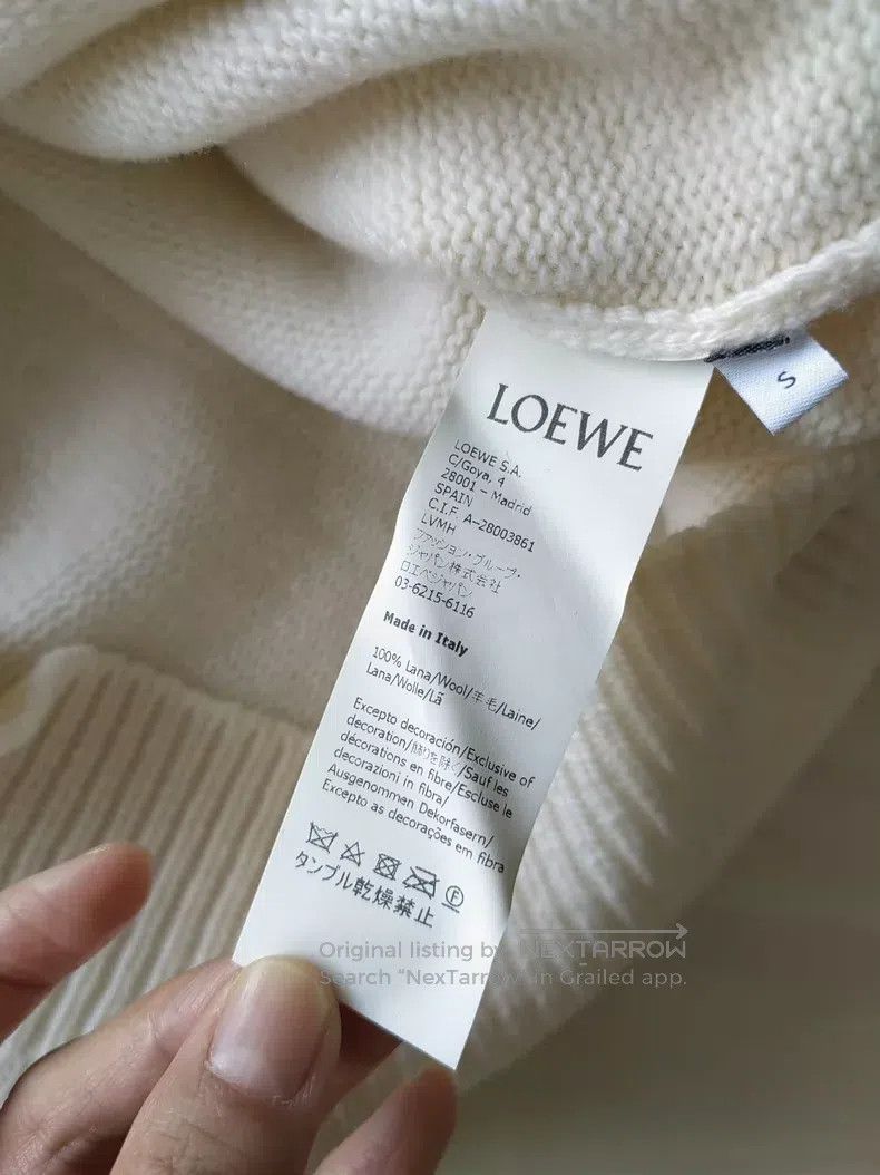 Loewe Loewe Studded Logo Knitted Wool Sweater Size S / US 4 / IT 40 - 5 Thumbnail