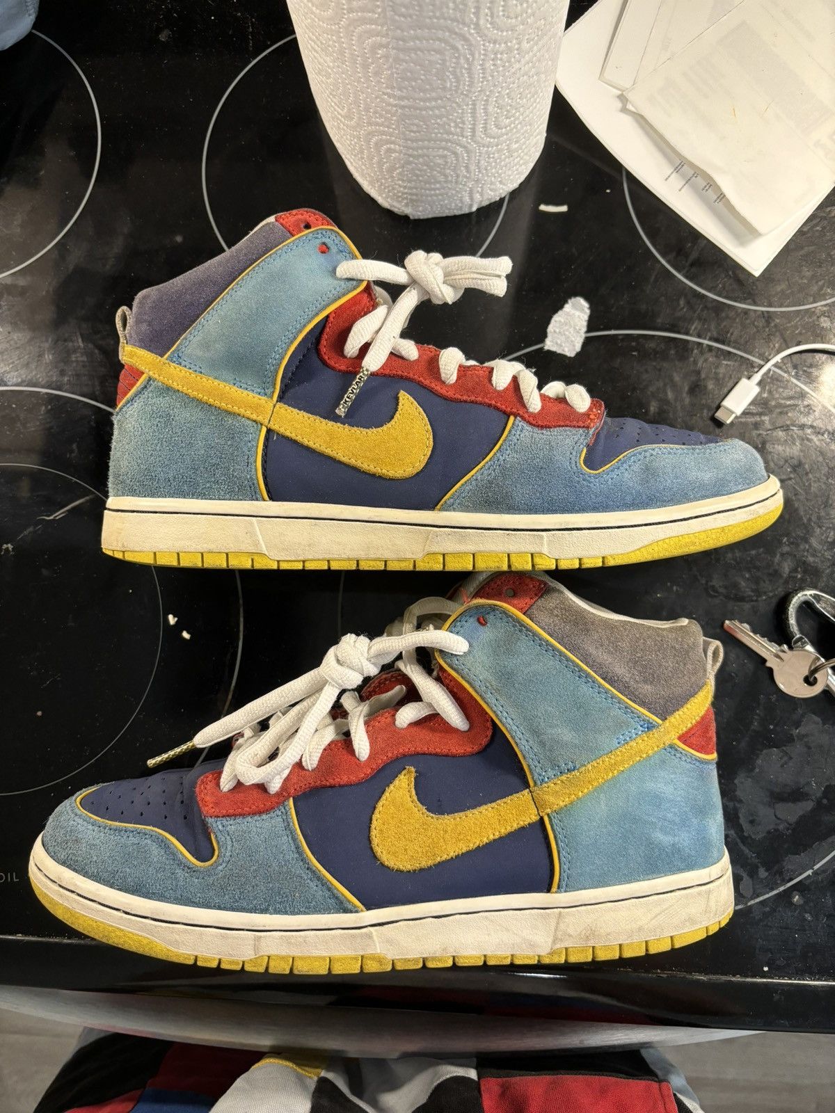 image of Nike Sb Dunk High Pro Mr Pac-Man 2009 Shoes, Men's (Size 9.5)