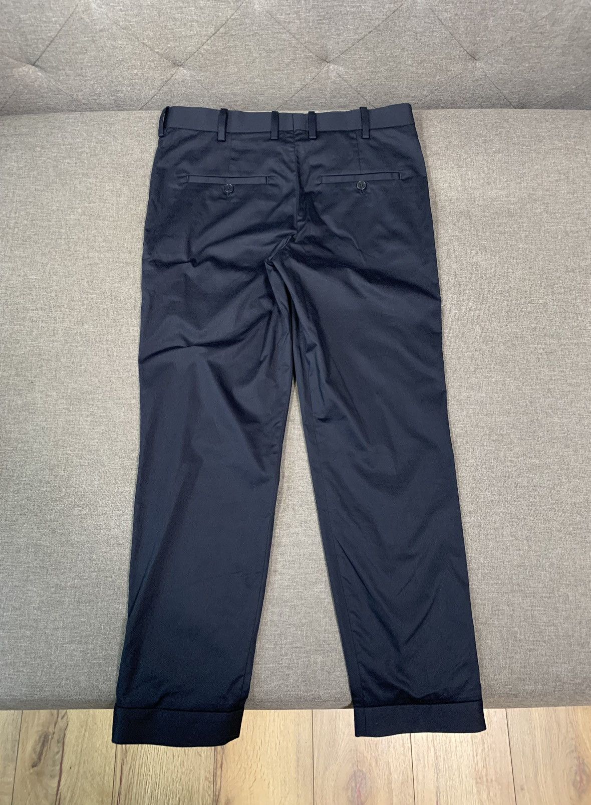 Neil Barrett Neil Barrett Navy Blue Classic Fit Trousers Size US 30 / EU 46 - 7 Thumbnail
