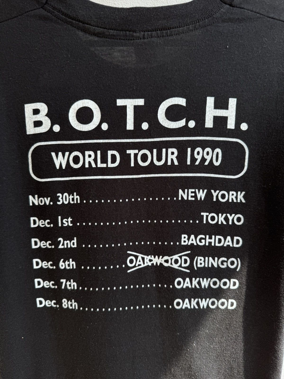 Band Tees Botch 1990 World Tour 90s Vintage T Shirt Tee Band Tees Rock Size US M / EU 48-50 / 2 - 12 Thumbnail