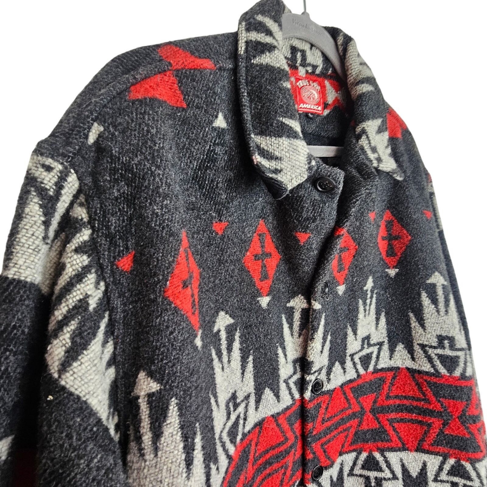 True Grit True Grit Big Mesa Chimayo Aztec Southwestern Wool Jacket Size US L / EU 52-54 / 3 - 6 Thumbnail