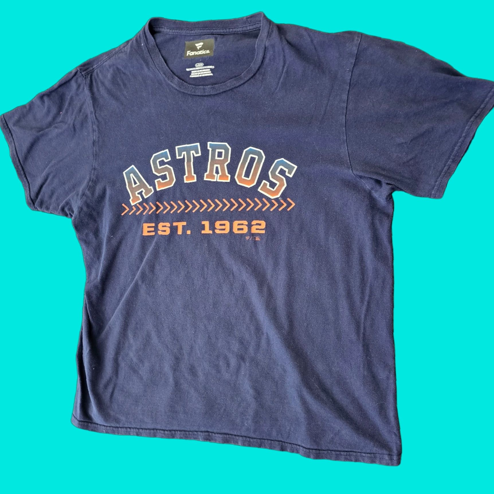 Vintage Fanatics Houston Astros 2022 T-Shirt Blue Size LARGE MLB Size US L / EU 52-54 / 3 - 1 Thumbnail