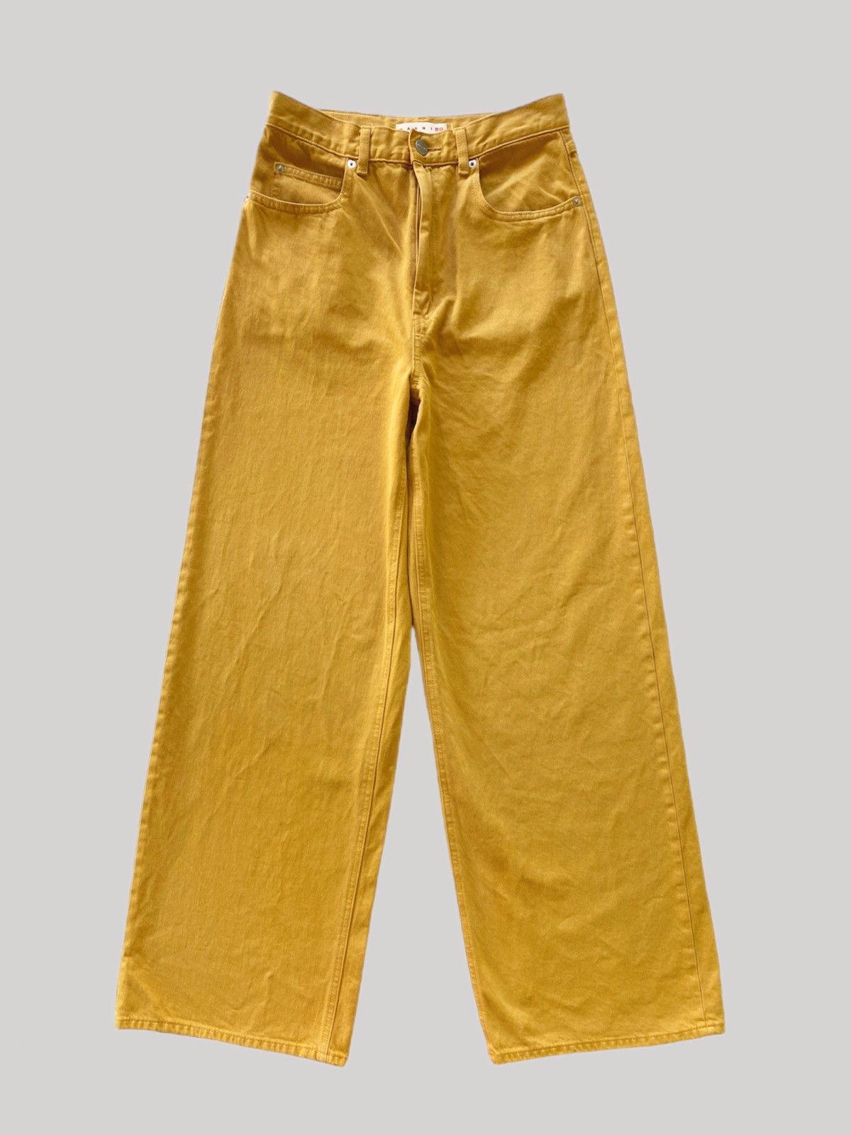 Marni × Uniqlo Marni x Uniqlo Mustard Oversized-Buggy Jeans Size 30" / US 8 / IT 44 - 1 Thumbnail