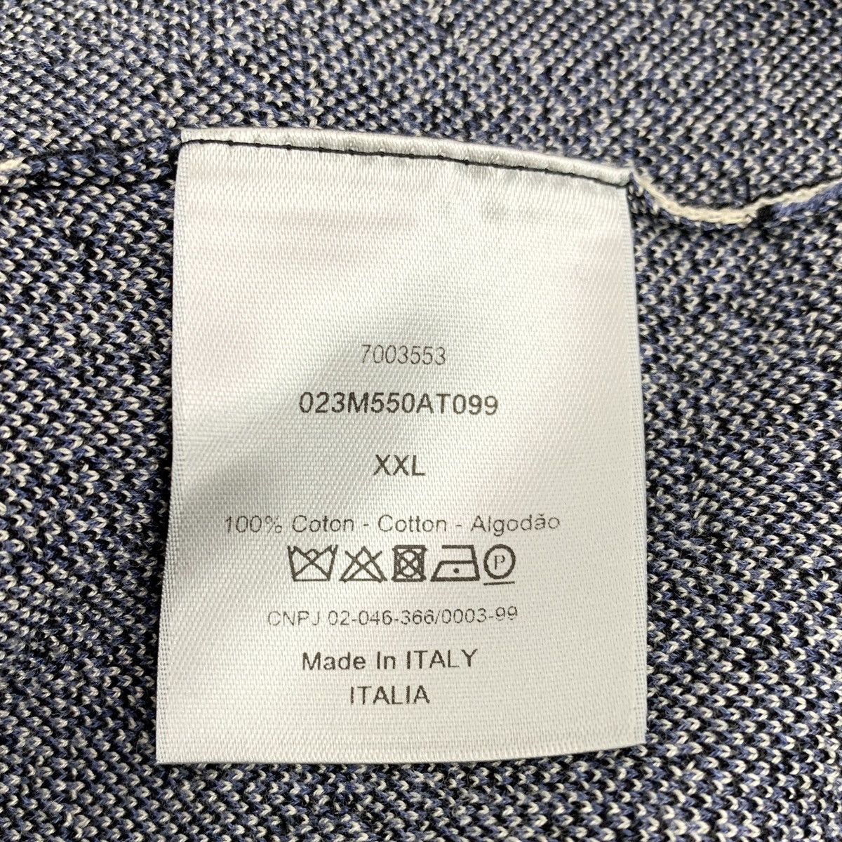 Dior Dior Black Logo Jacquard All Over Print Cotton Lapel Shirt Size US XXL / EU 58 / 5 - 7 Thumbnail