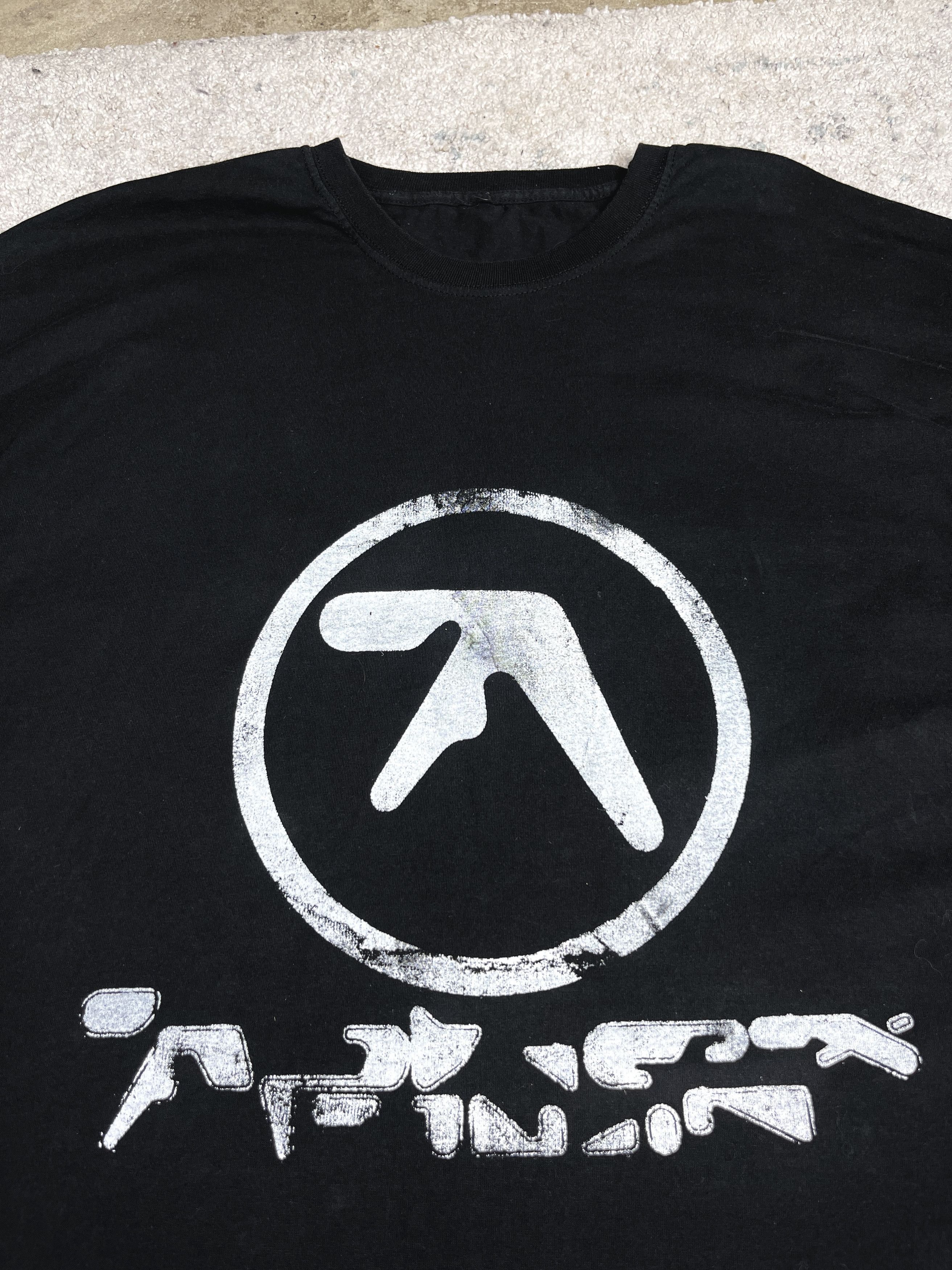 Vintage 2000s APHEX TWIN LOGO FADED TEE - № 875 Size US XL / EU 56 / 4 - 3 Thumbnail