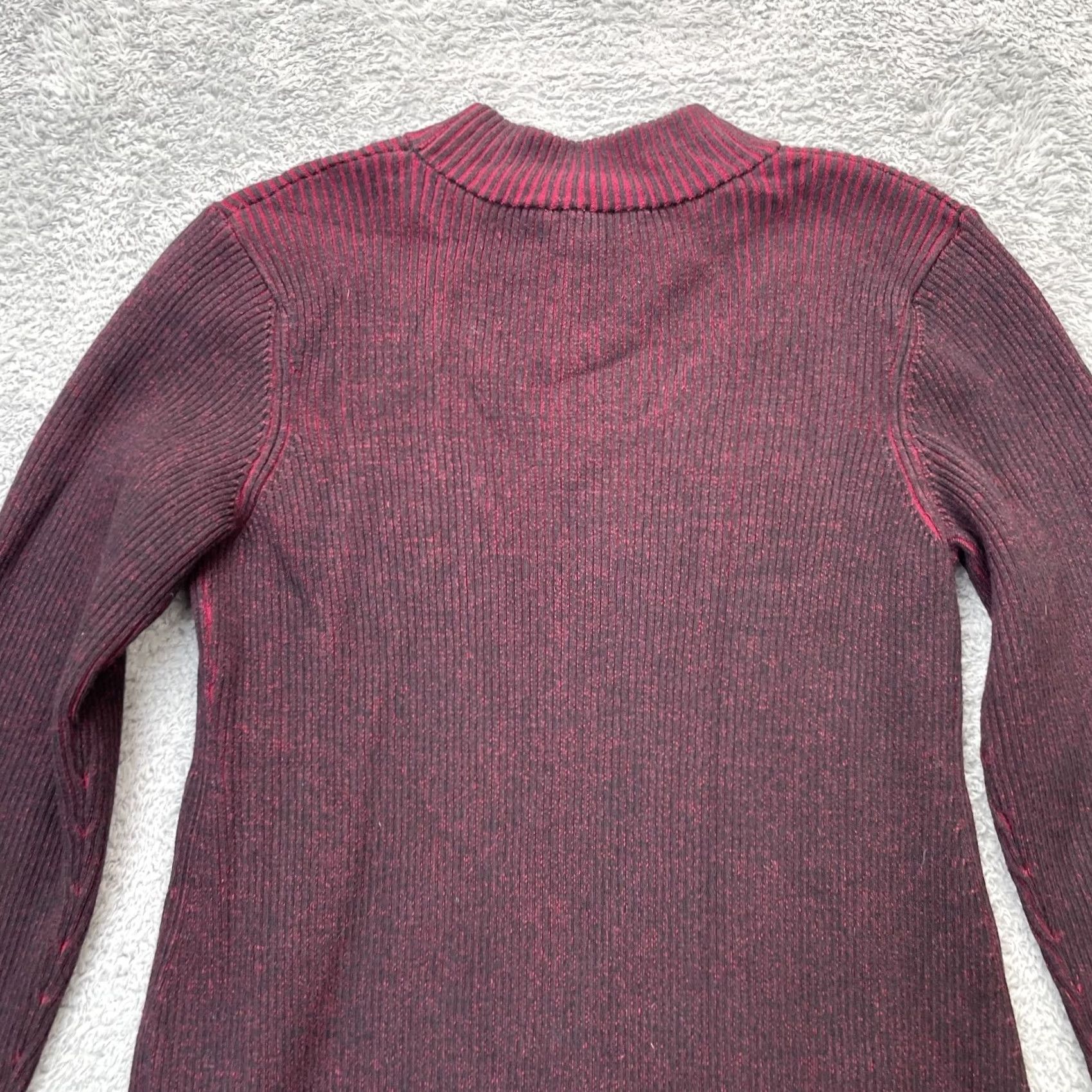 Gap Gap Dress Womens Medium Tall Black Sweater Ribbed Tight Knit Mock Neck Cotton Dress Size M / US 6-8 / IT 42-44 - 7 Thumbnail